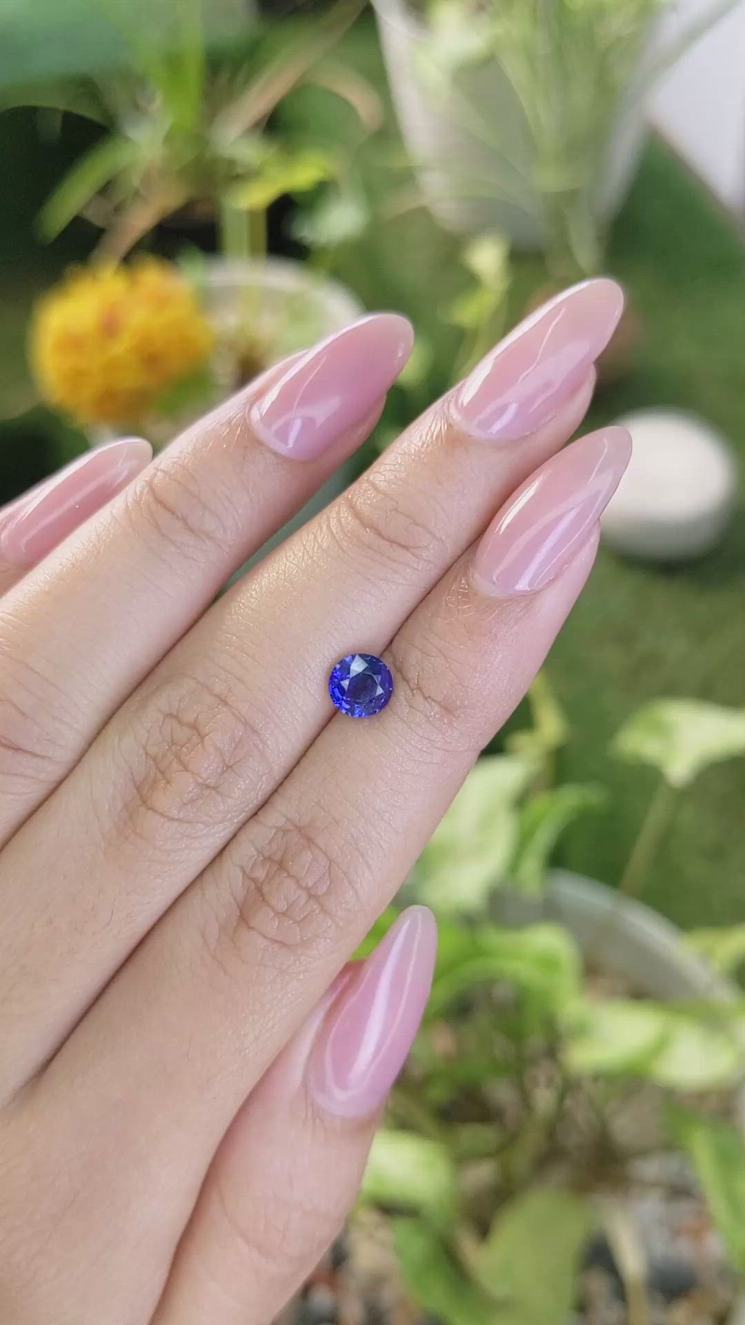 1.20 Ct. Blue Sapphire from Ceylon (Sri Lanka) Size Video