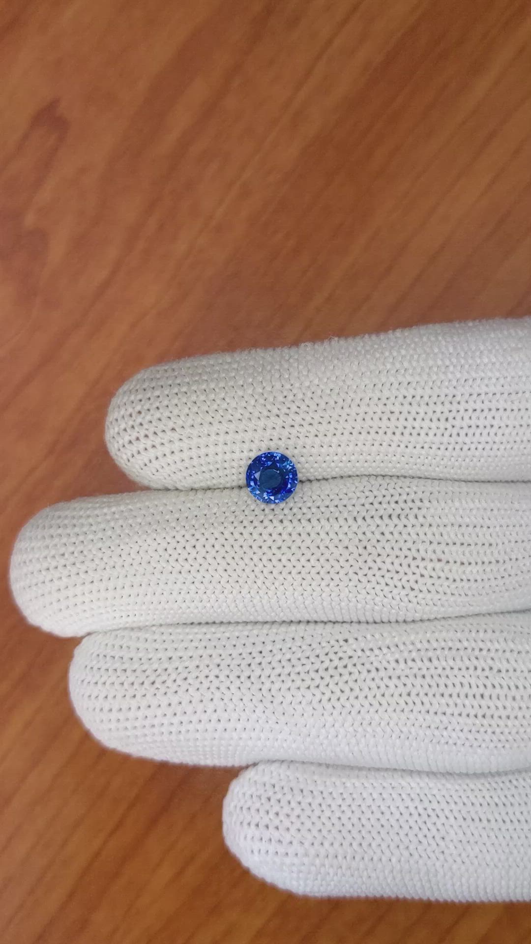 1.20 Ct. Blue Sapphire from Ceylon (Sri Lanka) Size Video