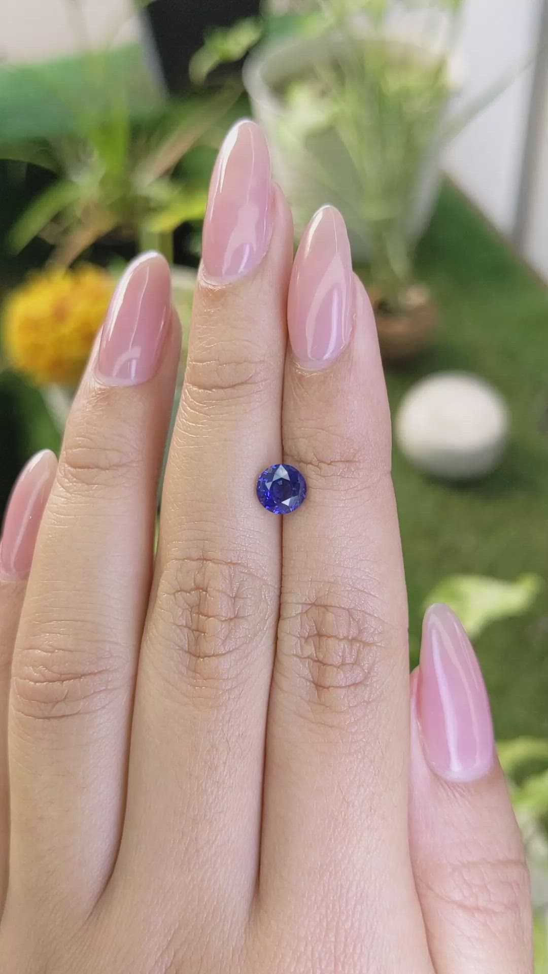 1.20 Ct. Blue Sapphire from Ceylon (Sri Lanka) Size Video