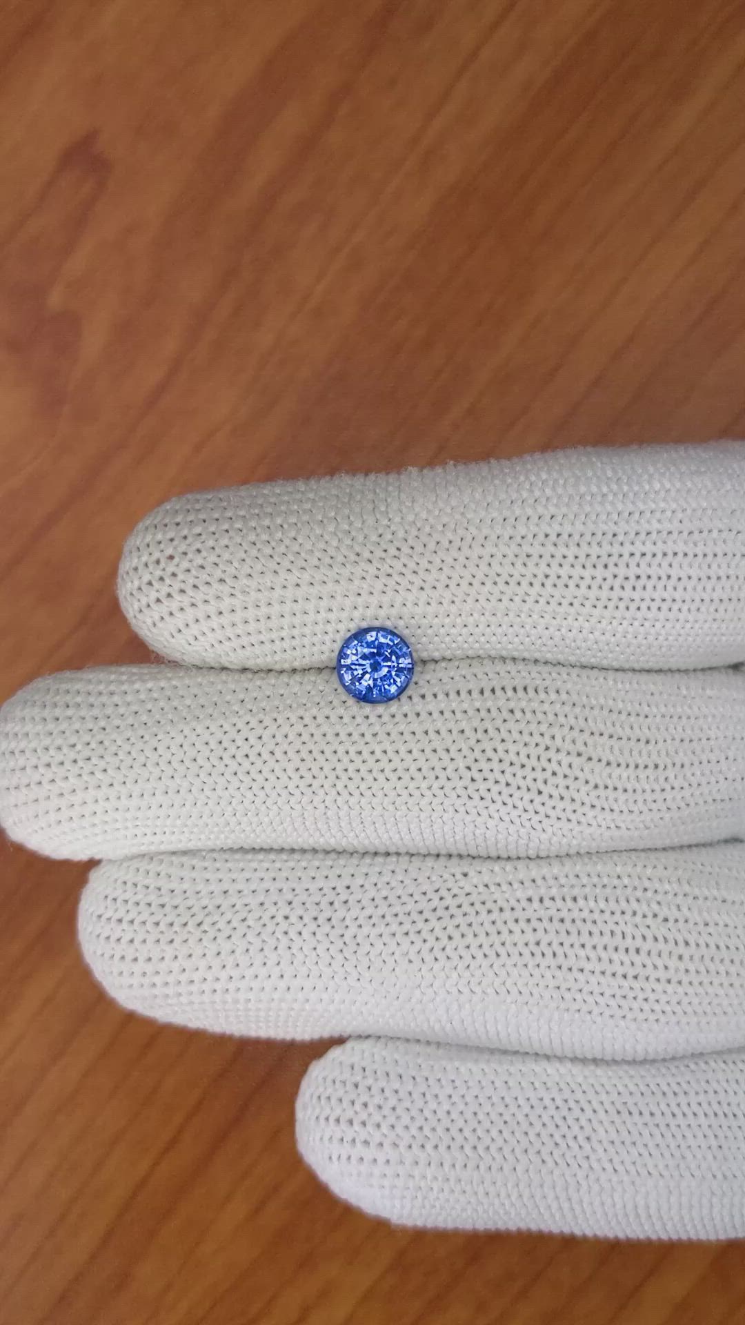1.29 Ct. Blue Sapphire from Ceylon (Sri Lanka) Size Video
