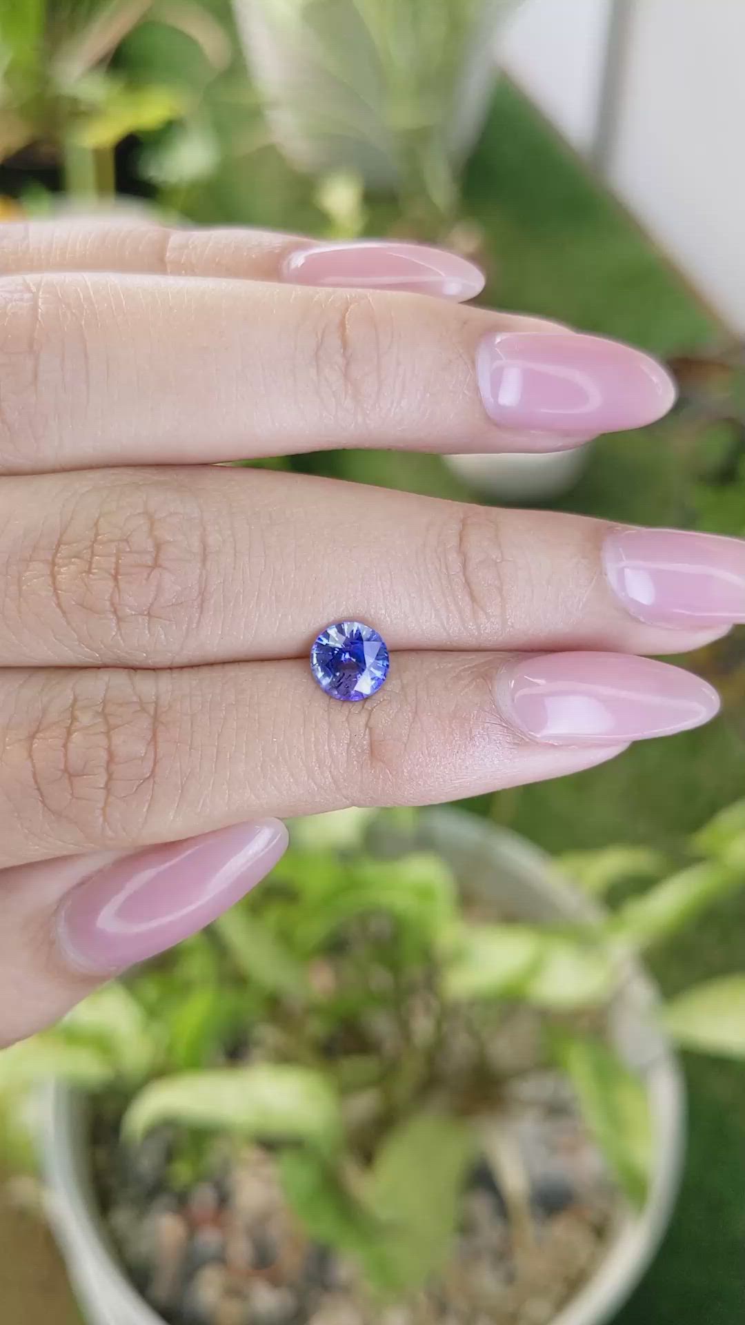 1.29 Ct. Blue Sapphire from Ceylon (Sri Lanka) Size Video