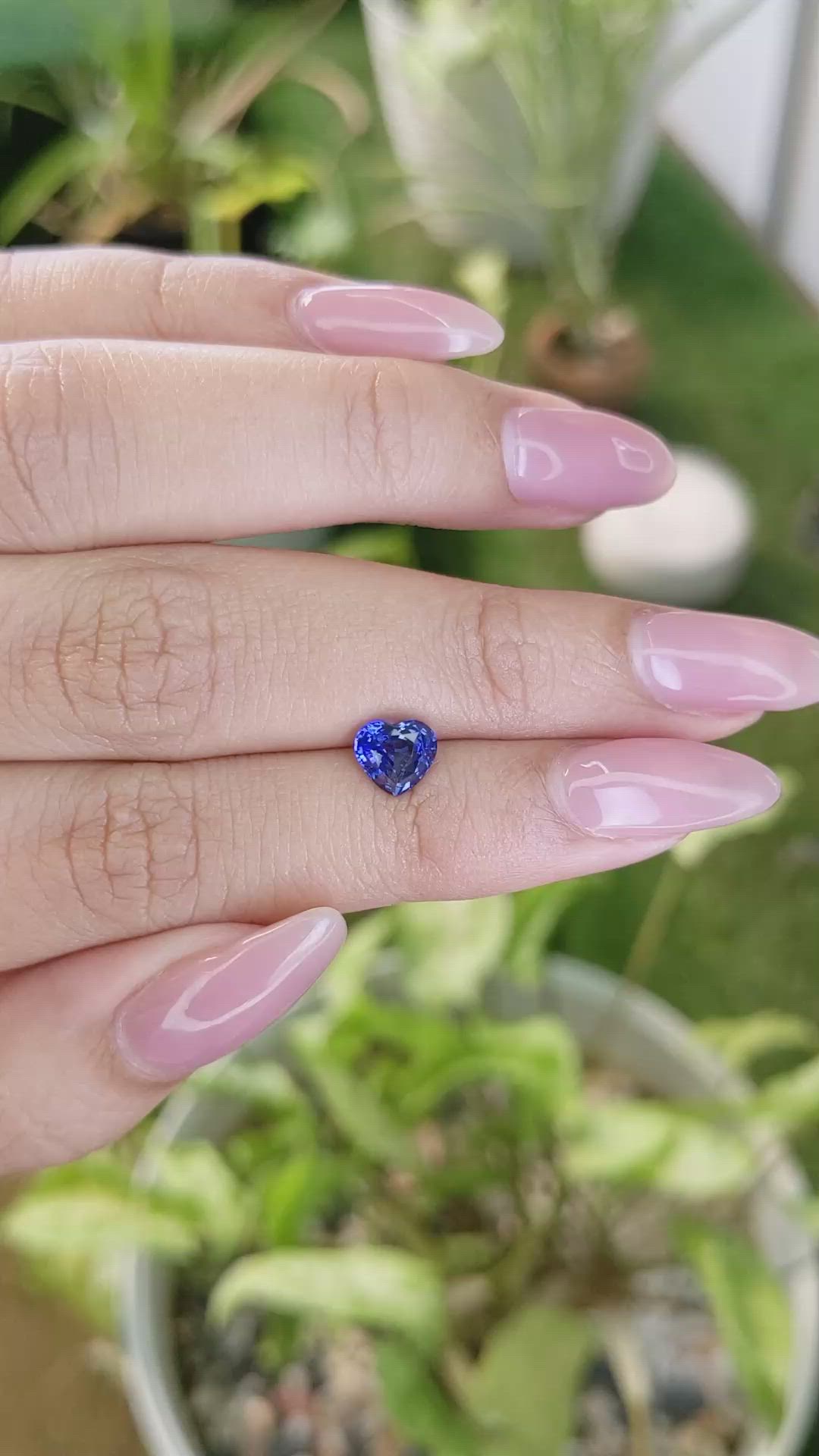 1.28 Ct. Blue Sapphire from Ceylon (Sri Lanka) Size Video