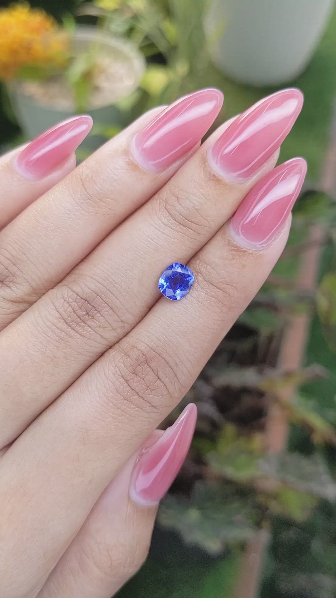 1.17 Ct. Blue Sapphire from Ceylon (Sri Lanka) Size Video