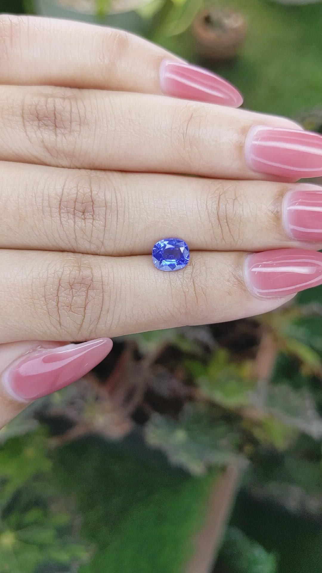 1.17 Ct. Blue Sapphire from Ceylon (Sri Lanka) Size Video