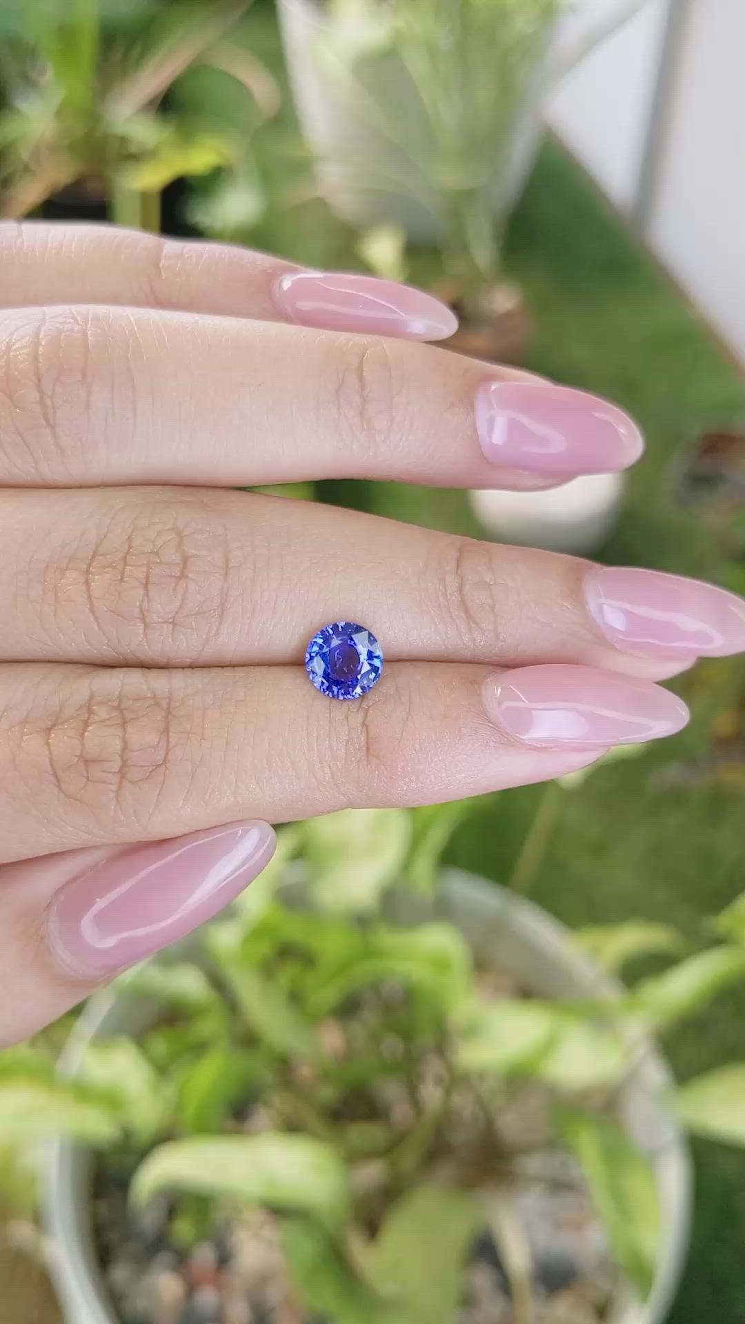1.32 Ct. Blue Sapphire from Ceylon (Sri Lanka) Size Video