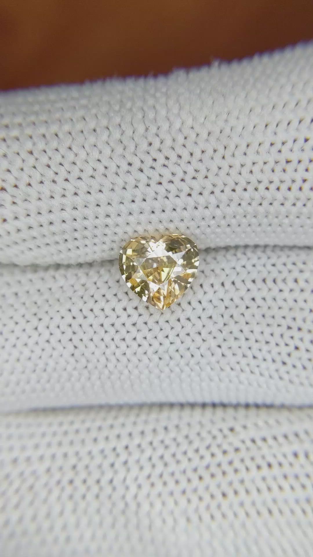 1.69 Ct. Peach Sapphire from Ceylon (Sri Lanka) Size Video