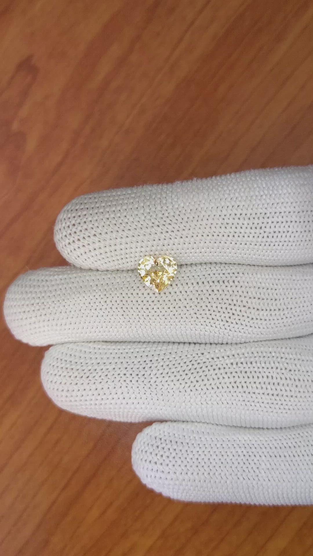 1.69 Ct. Peach Sapphire from Ceylon (Sri Lanka) Size Video