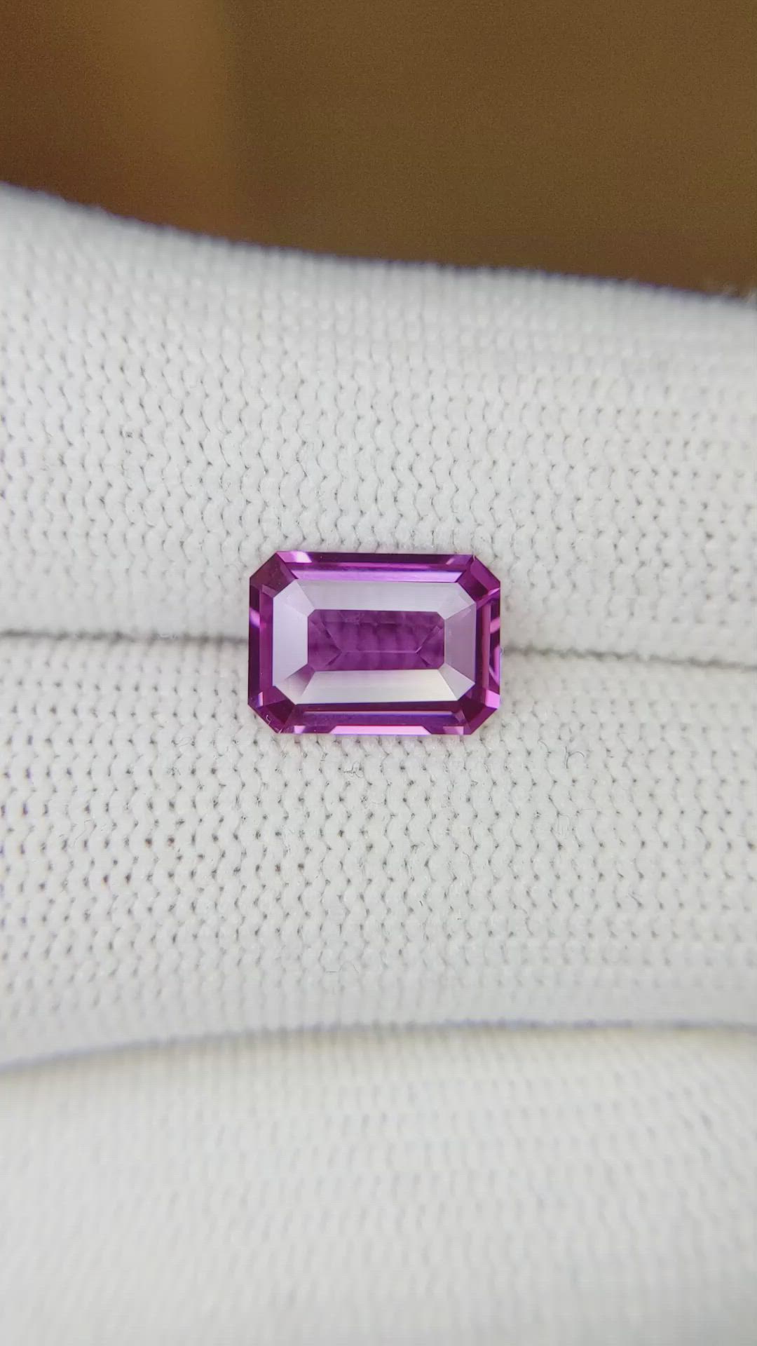 2.63 Ct. Pinkish Purple Sapphire from Madagascar Size Video