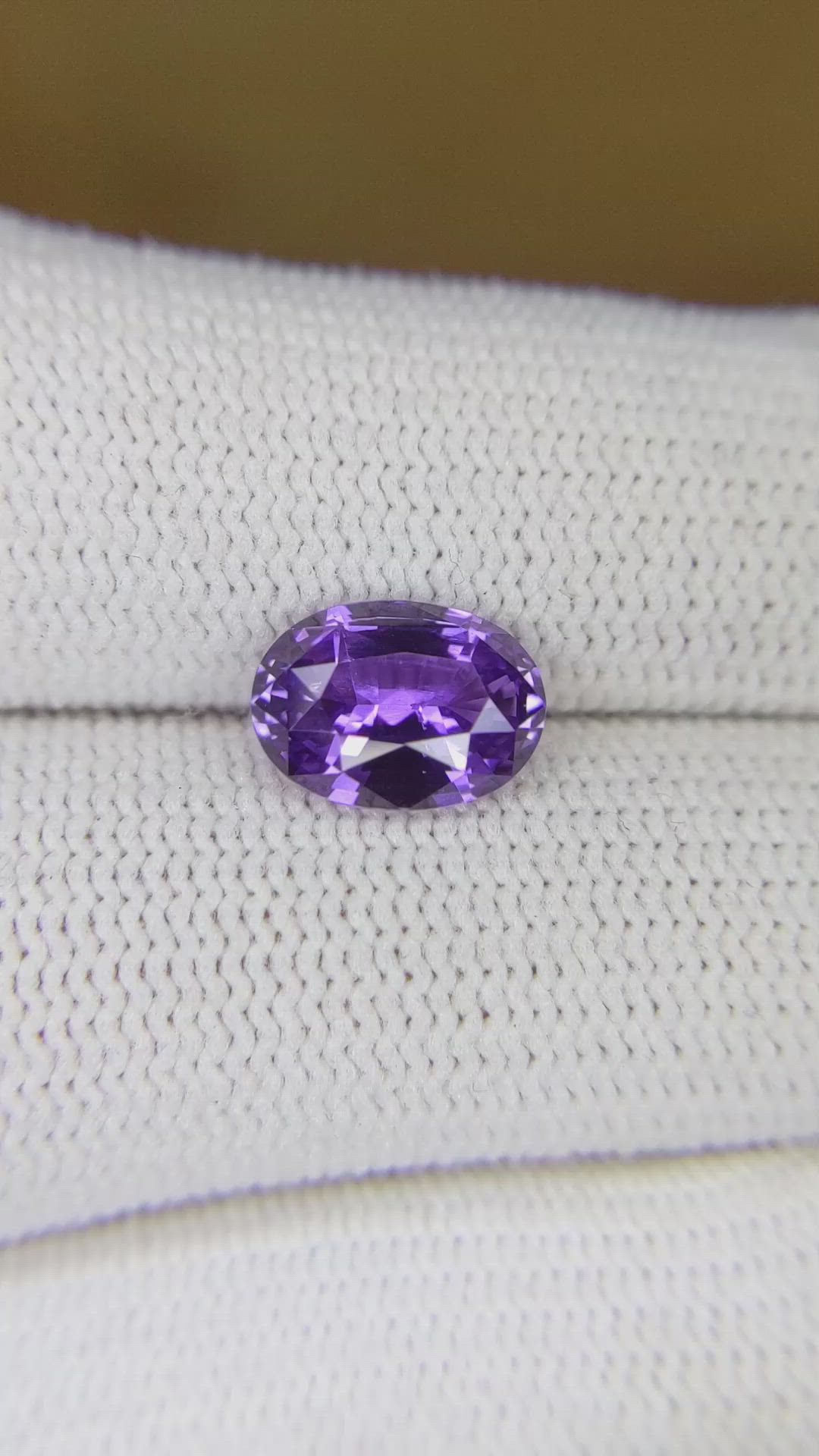 3.04 Ct. Purple Sapphire from Ceylon (Sri Lanka) Size Video