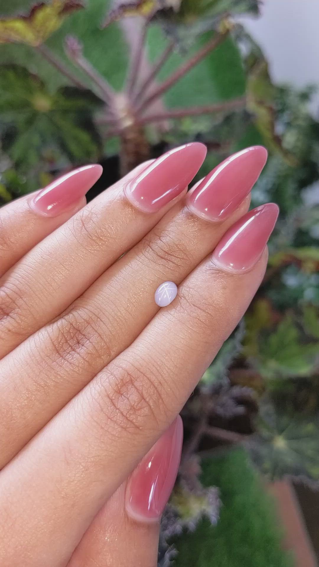 0.92 Ct. Purple Star Sapphire from Ceylon (Sri Lanka) Size Video