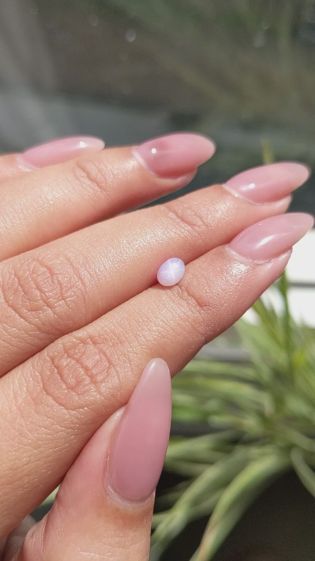 0.92 Ct. Purple Star Sapphire from Ceylon (Sri Lanka) Size Video