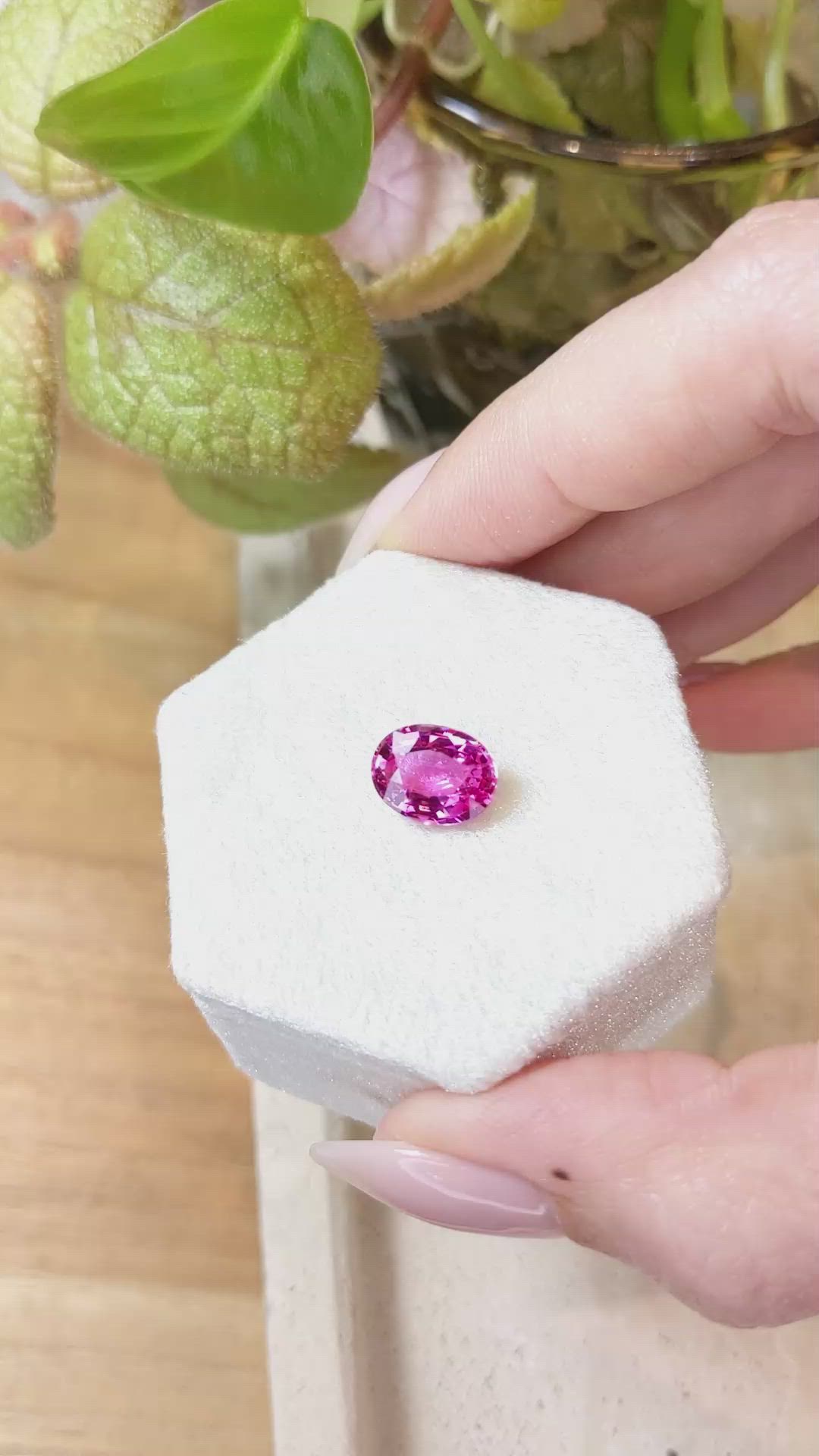 3.00 Ct. Pink Sapphire from Ceylon (Sri Lanka) Size Video
