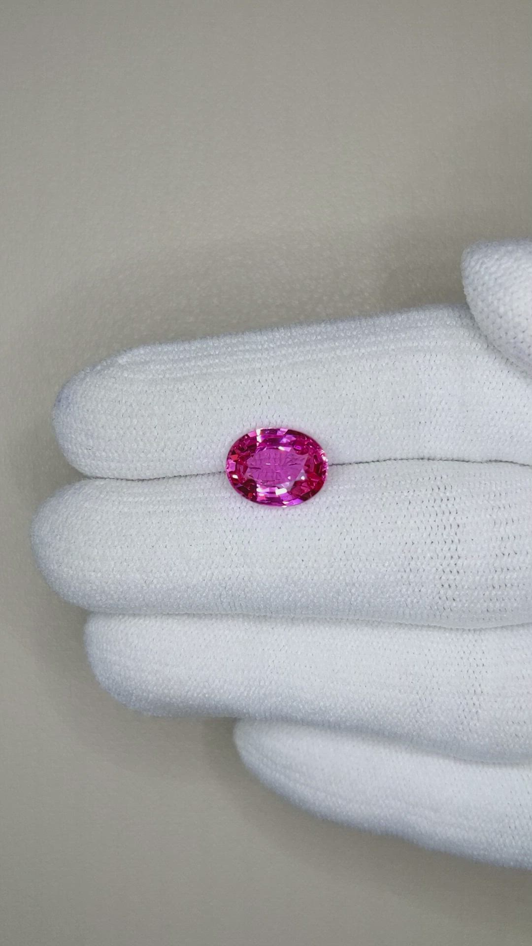3.00 Ct. Pink Sapphire from Ceylon (Sri Lanka) Size Video