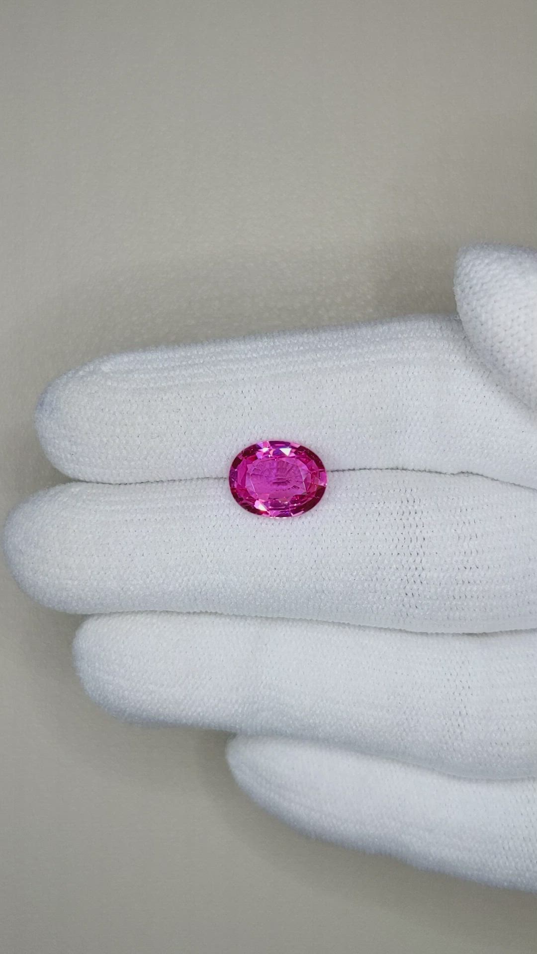 2.75 Ct. Pink Sapphire from Ceylon (Sri Lanka) Size Video
