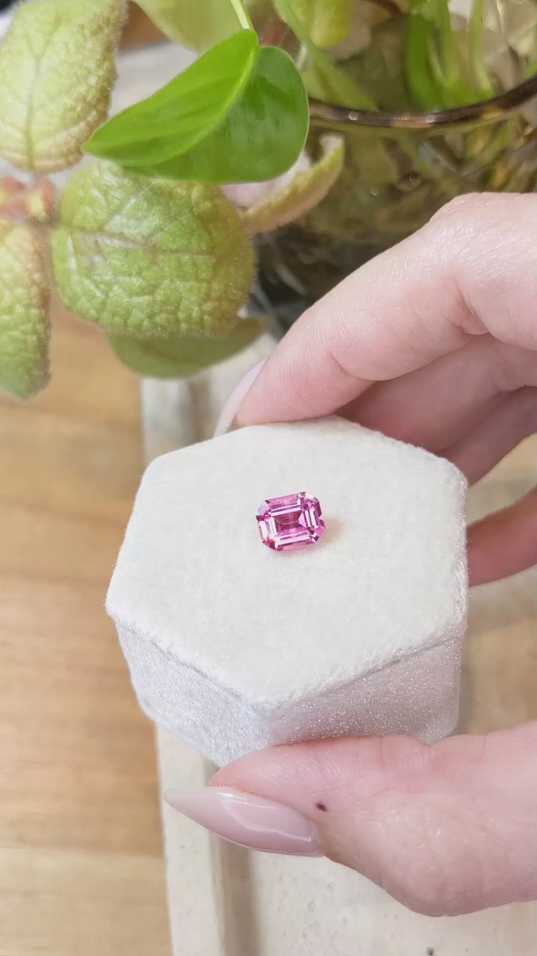 2.18 Ct. Pink Sapphire from Ceylon (Sri Lanka) Size Video