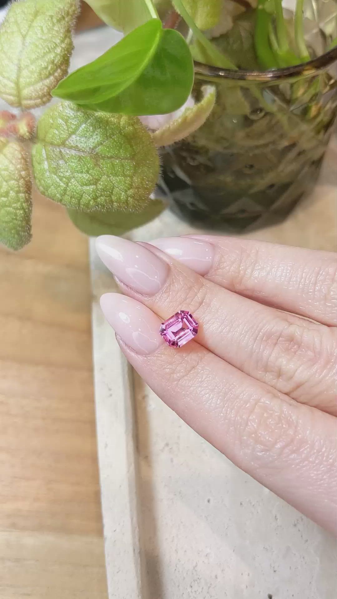2.18 Ct. Pink Sapphire from Ceylon (Sri Lanka) Size Video