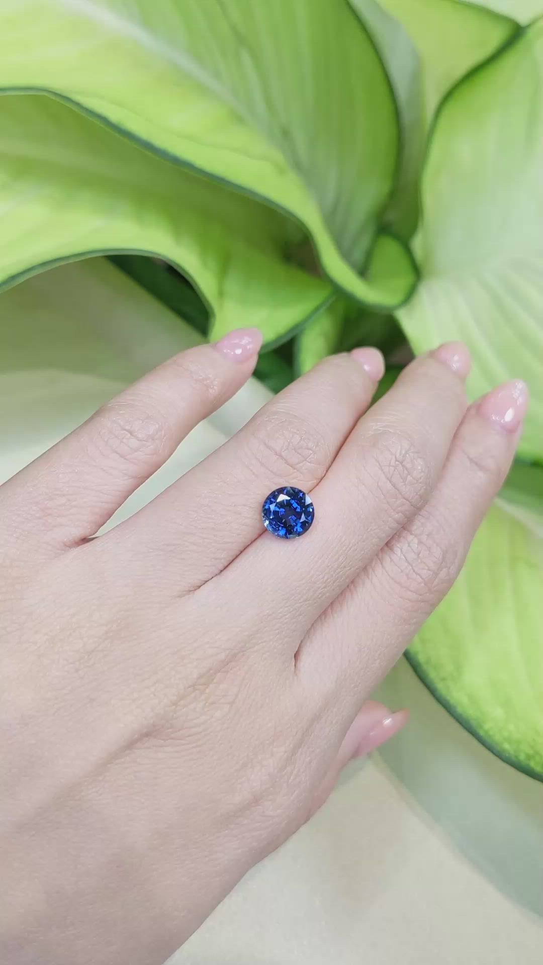 2.56 Ct. Blue Sapphire from Ceylon (Sri Lanka) Size Video