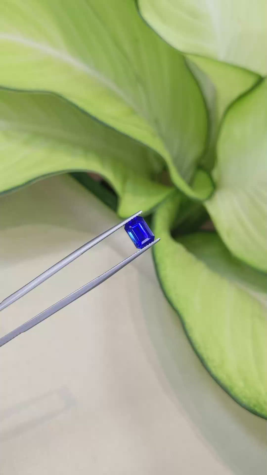 2.42 Ct. Blue Sapphire from Ceylon (Sri Lanka) Size Video