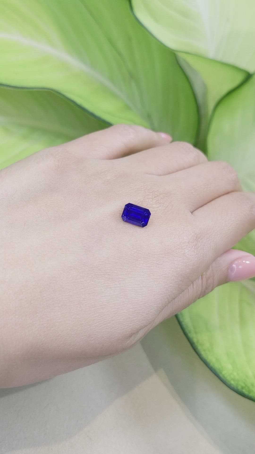 2.42 Ct. Blue Sapphire from Ceylon (Sri Lanka) Size Video