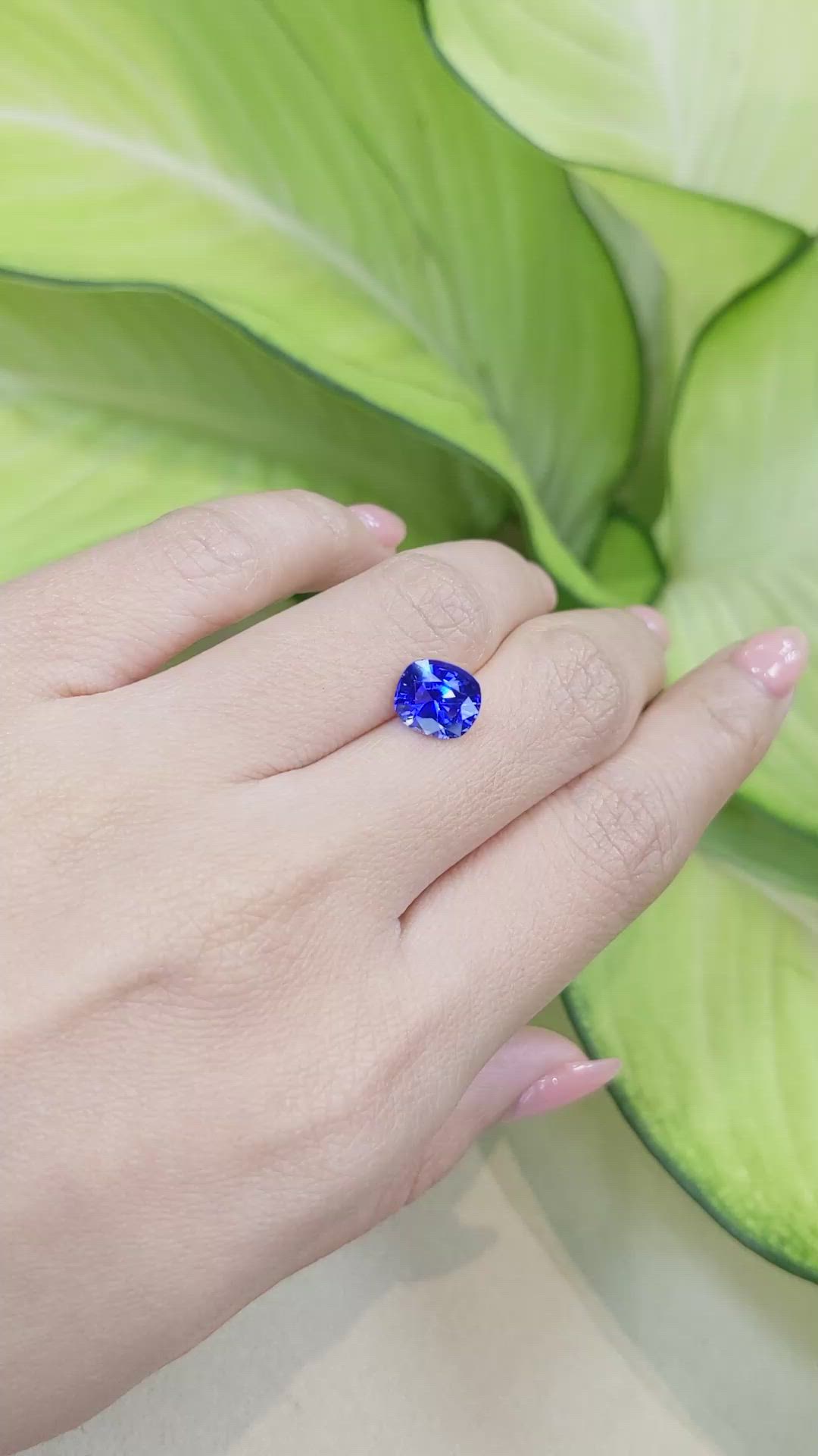2.67 Ct. Blue Sapphire from Ceylon (Sri Lanka) Size Video