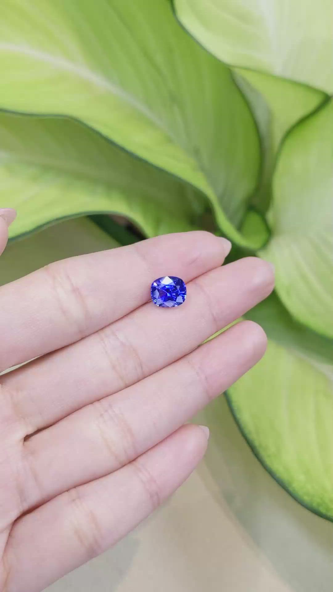 2.67 Ct. Blue Sapphire from Ceylon (Sri Lanka) Size Video