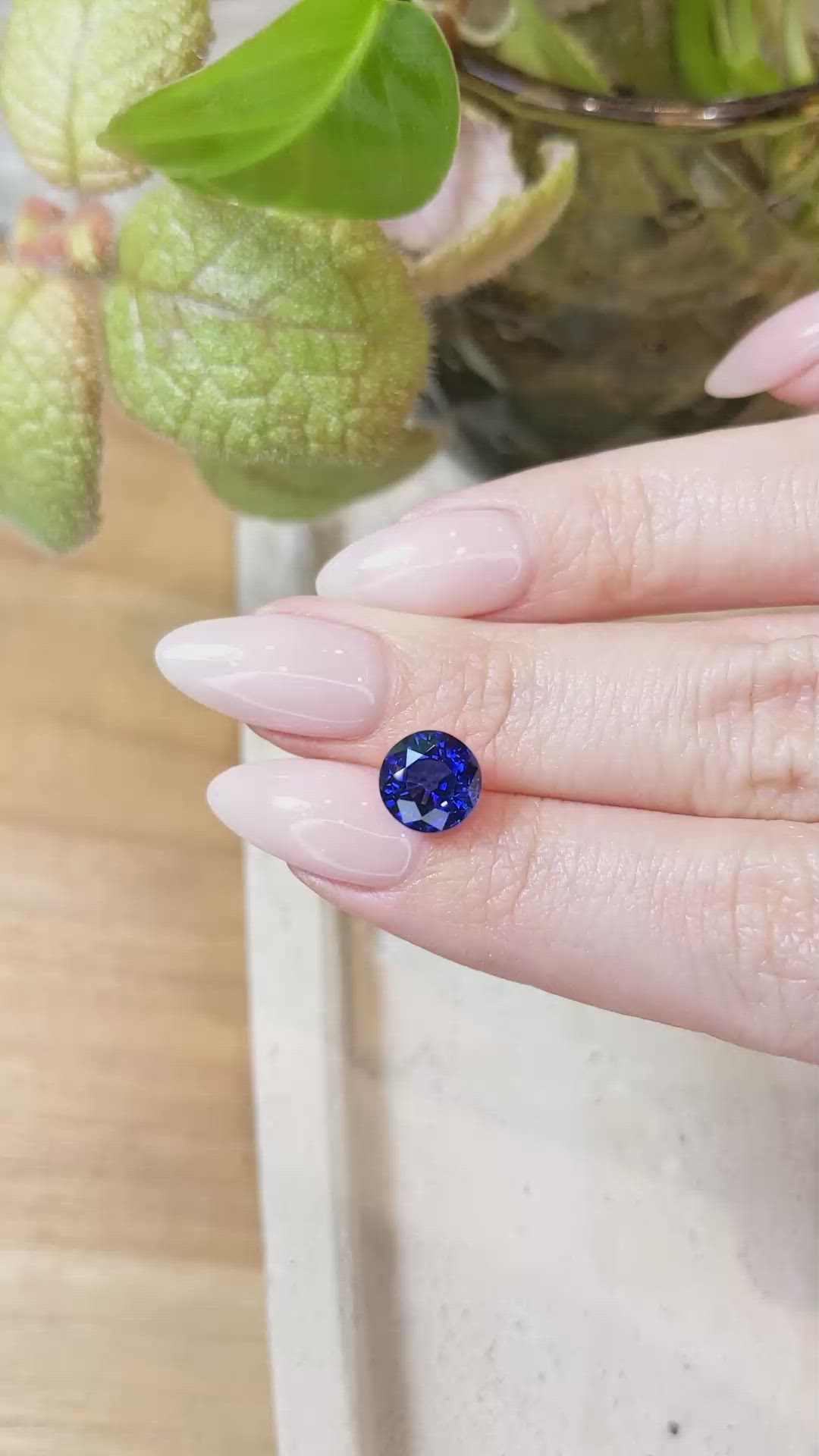3.48 Ct. Blue Sapphire from Ceylon (Sri Lanka) Size Video