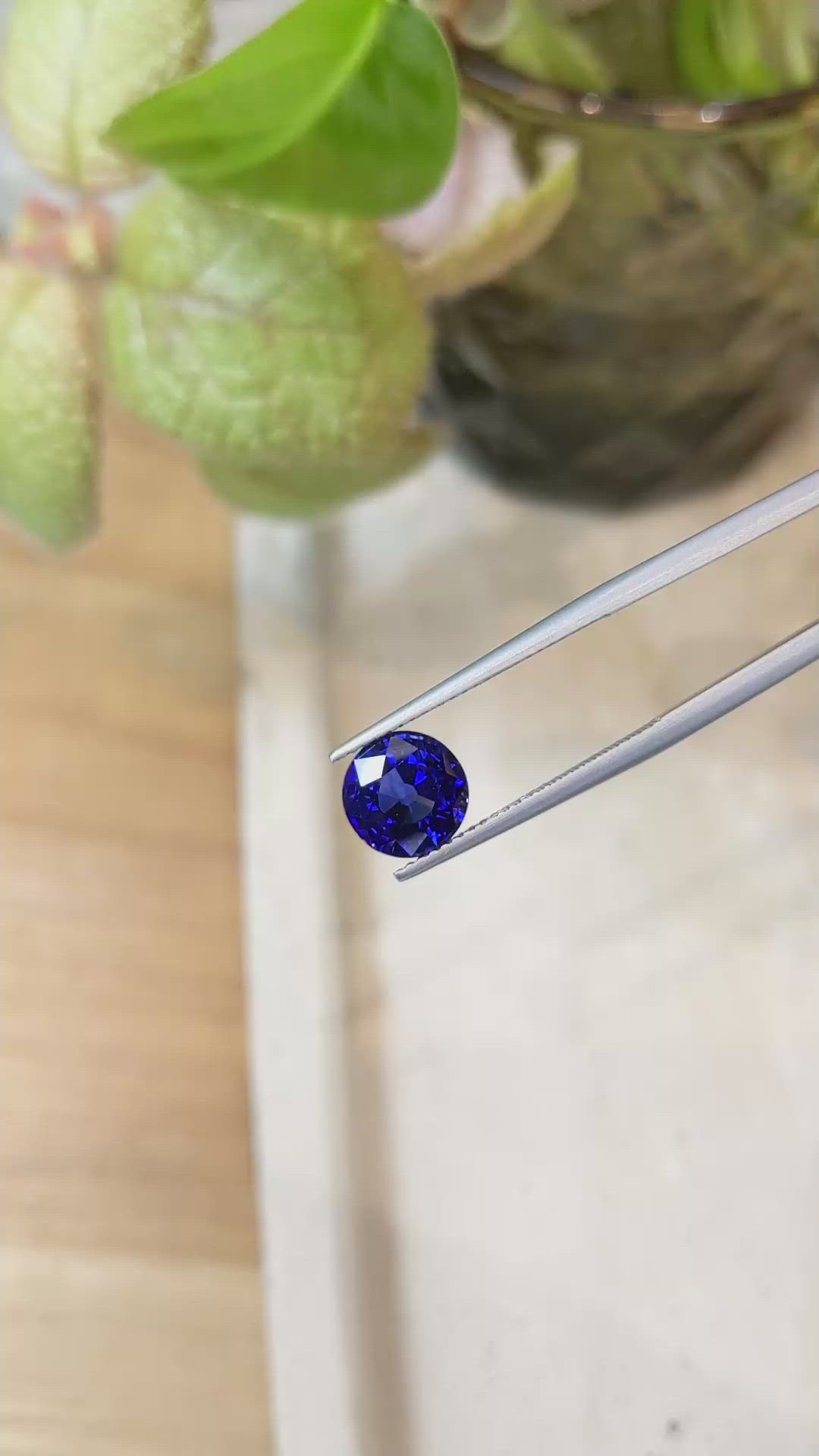 3.48 Ct. Blue Sapphire from Ceylon (Sri Lanka) Size Video