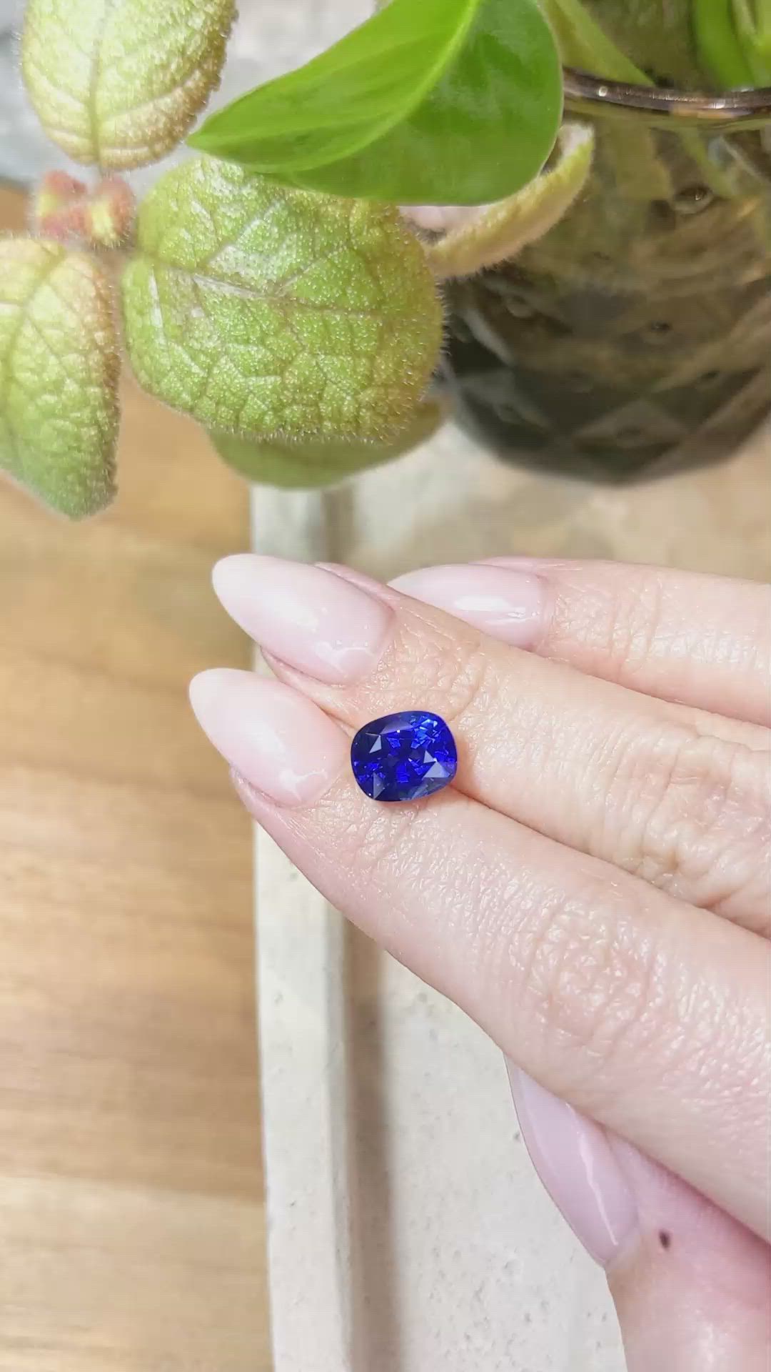 3.52 Ct. Blue Sapphire from Ceylon (Sri Lanka) Size Video