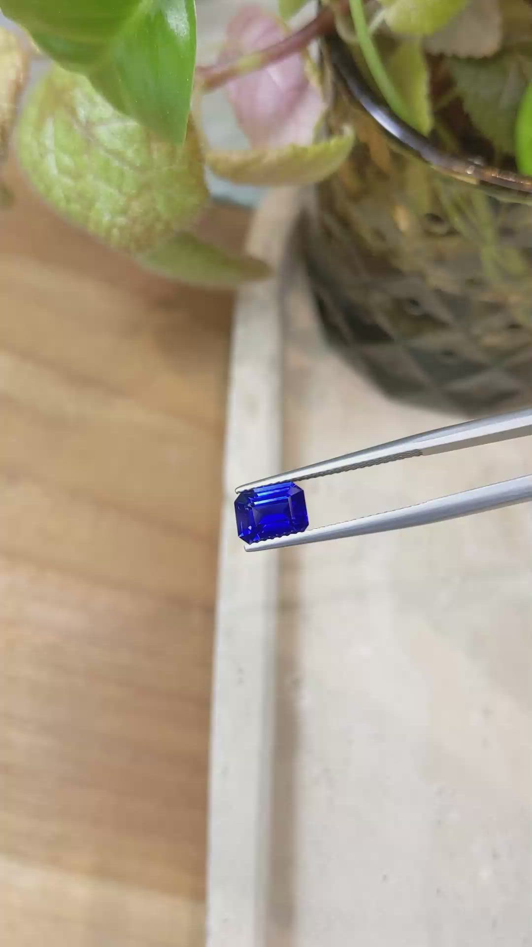 1.75 Ct. Blue Sapphire from Ceylon (Sri Lanka) Size Video