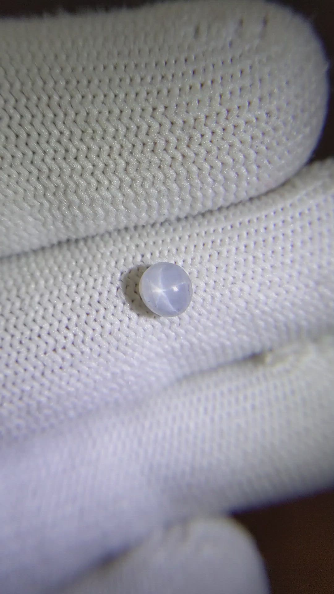 0.70 Ct. Grey Star Sapphire from Ceylon (Sri Lanka) Size Video