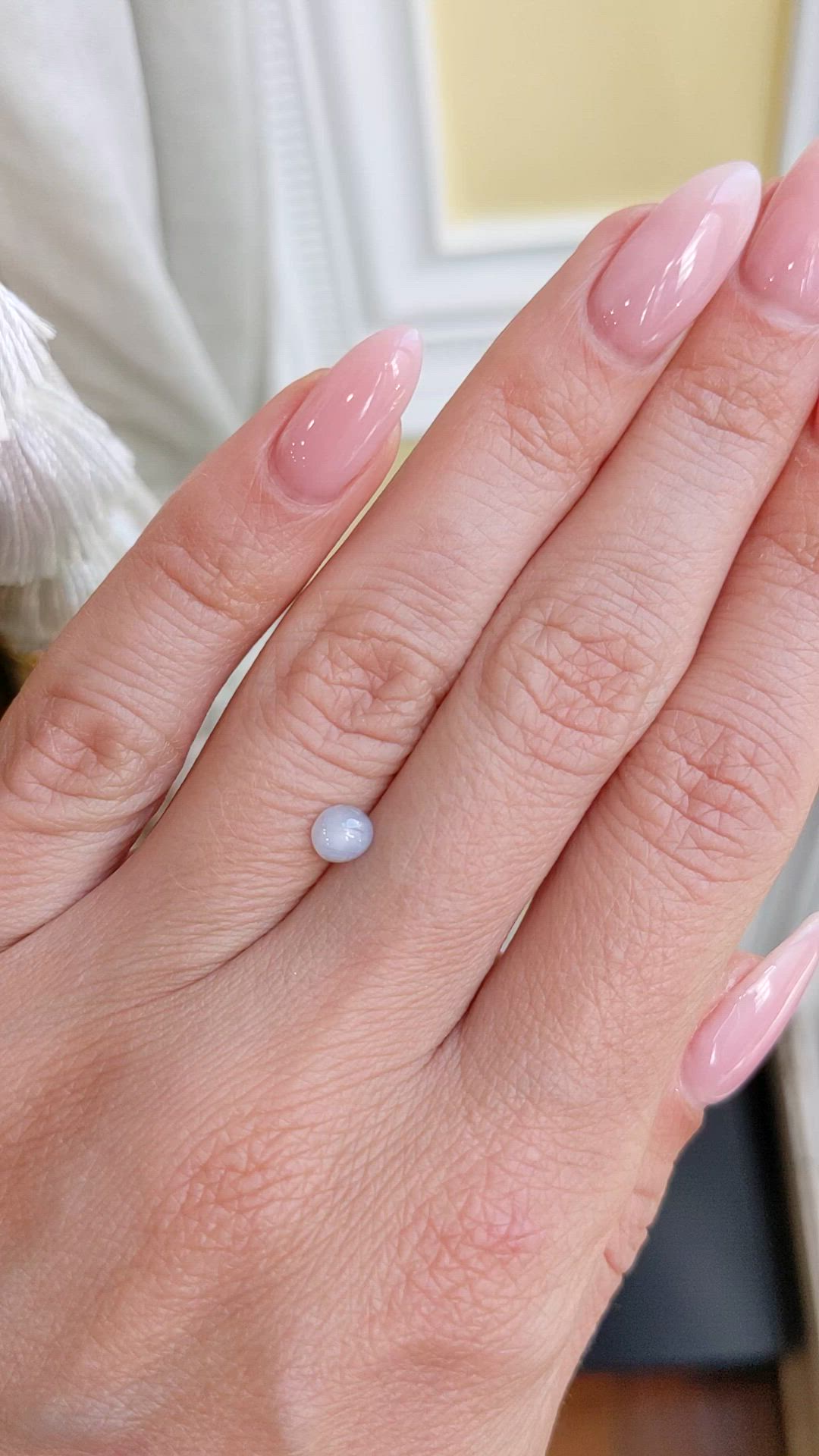 0.70 Ct. Grey Star Sapphire from Ceylon (Sri Lanka) Size Video