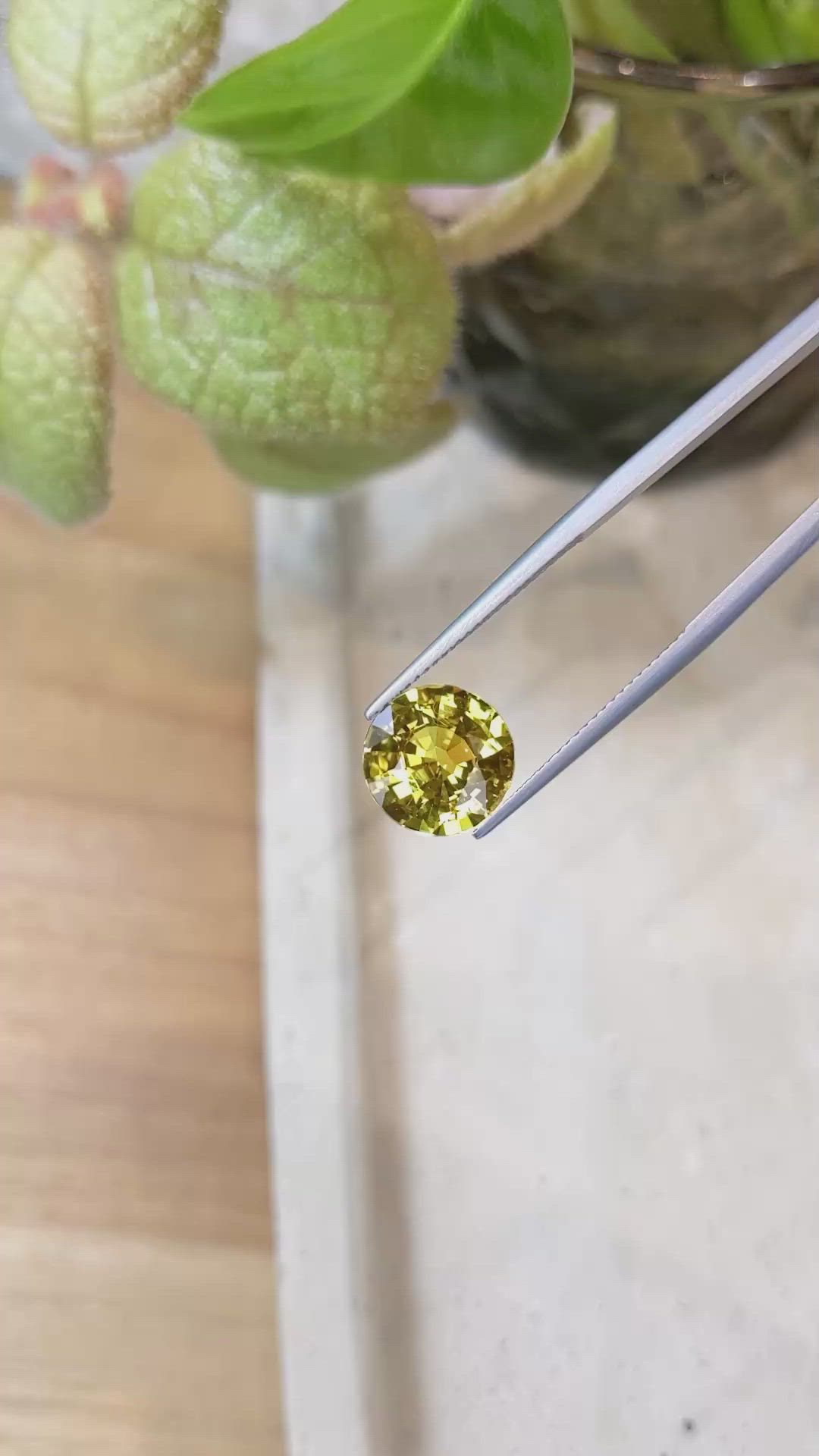4.83 Ct. Yellow Sapphire from Ceylon (Sri Lanka) Size Video