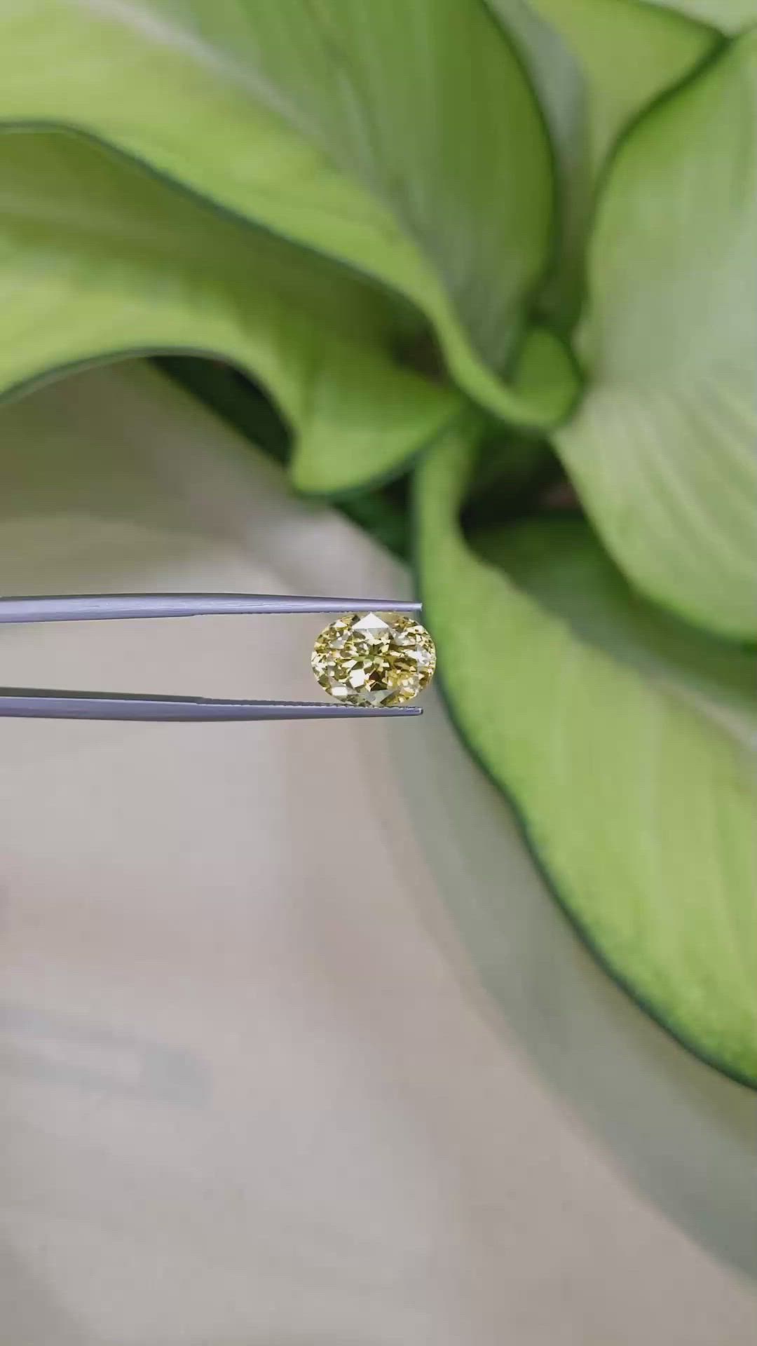 5.23 Ct. Yellow Sapphire from Ceylon (Sri Lanka) Size Video