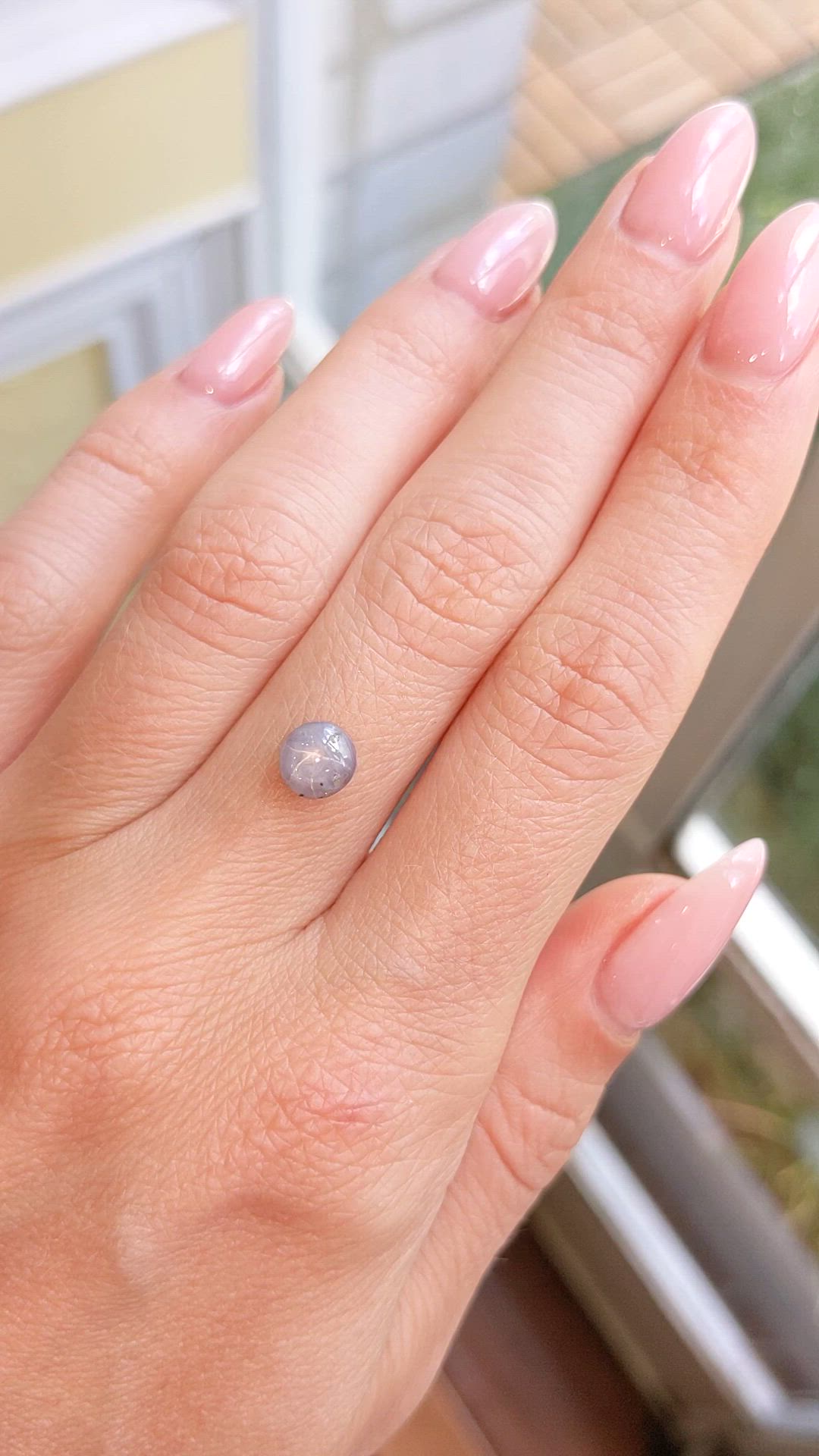 1.28 Ct. Grey Star Sapphire from Ceylon (Sri Lanka) Size Video