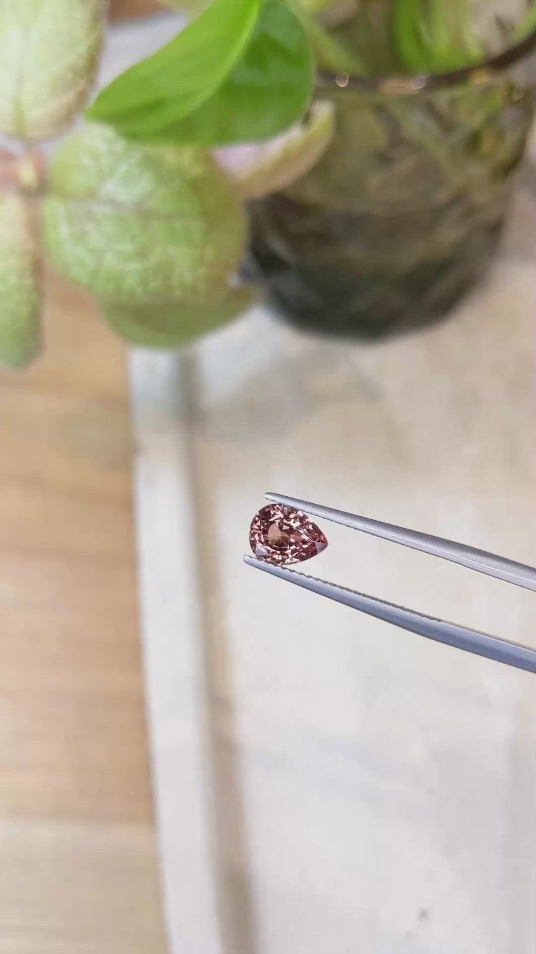 1.69 Ct. Padparadscha Sapphire from Ceylon (Sri Lanka) Size Video