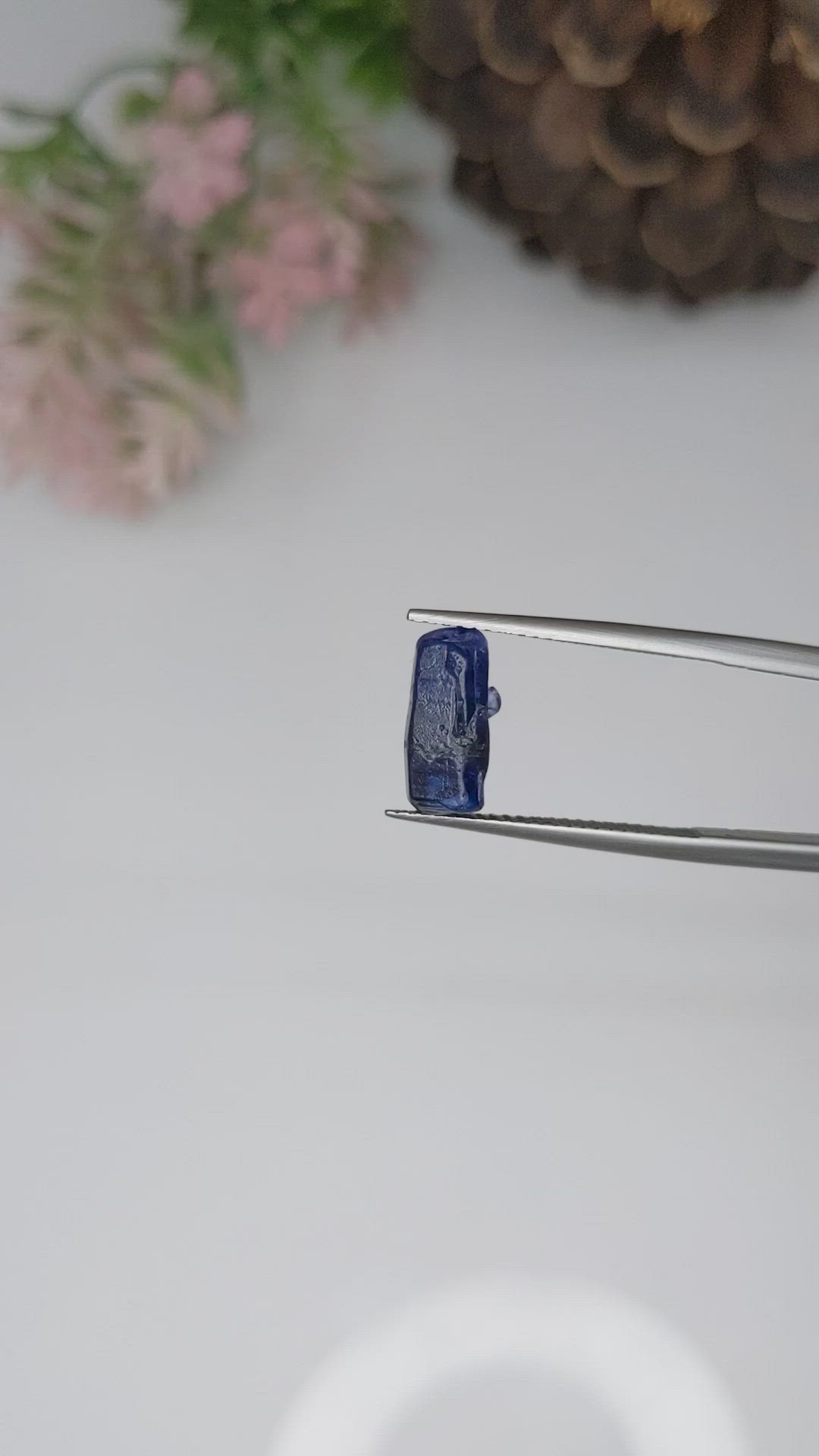 3.52 Ct. Blue Sapphire Crystal from Ceylon (Sri Lanka) Size Video