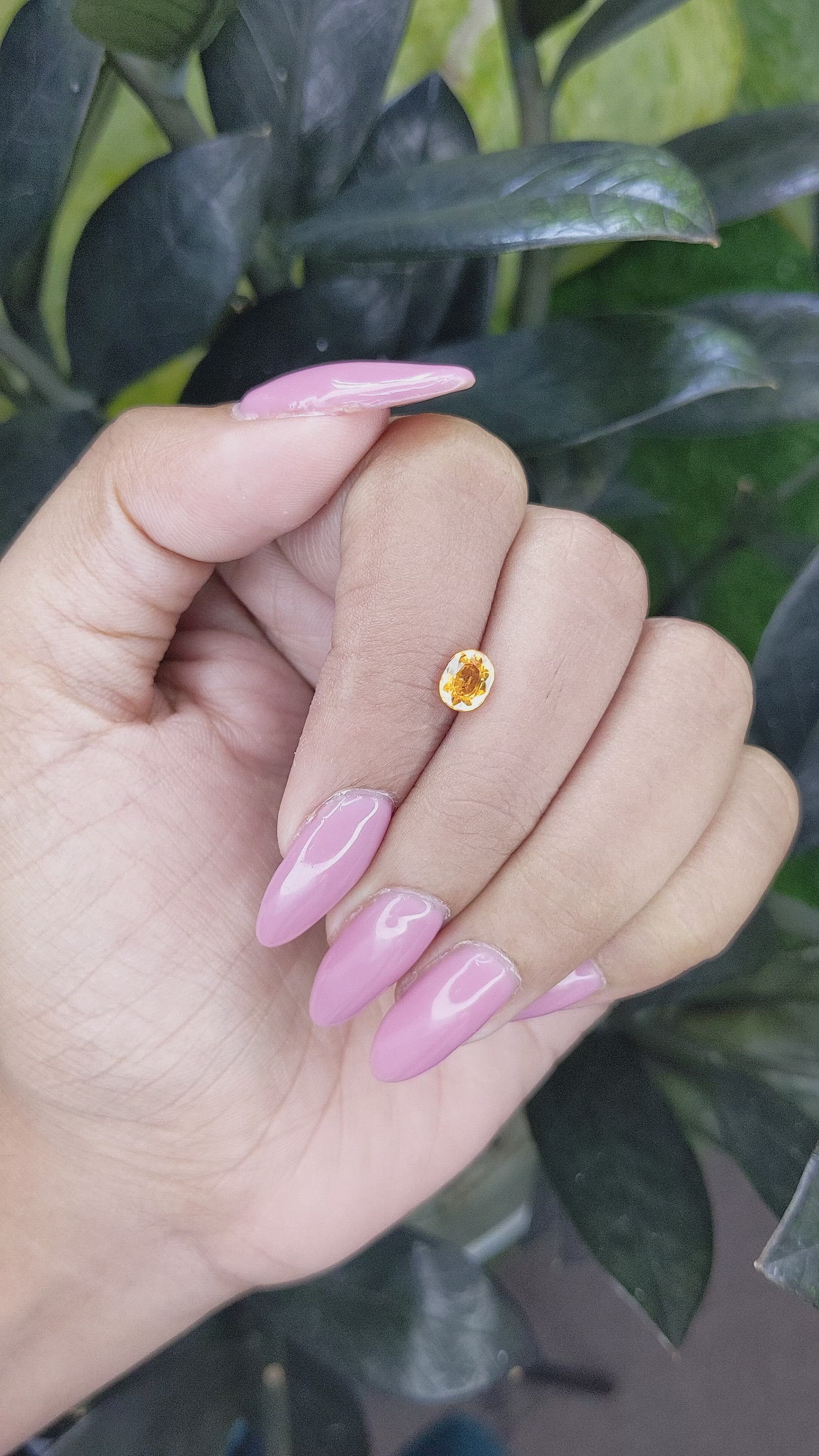 0.86 Ct. Yellow Sapphire from Madagascar Size Video