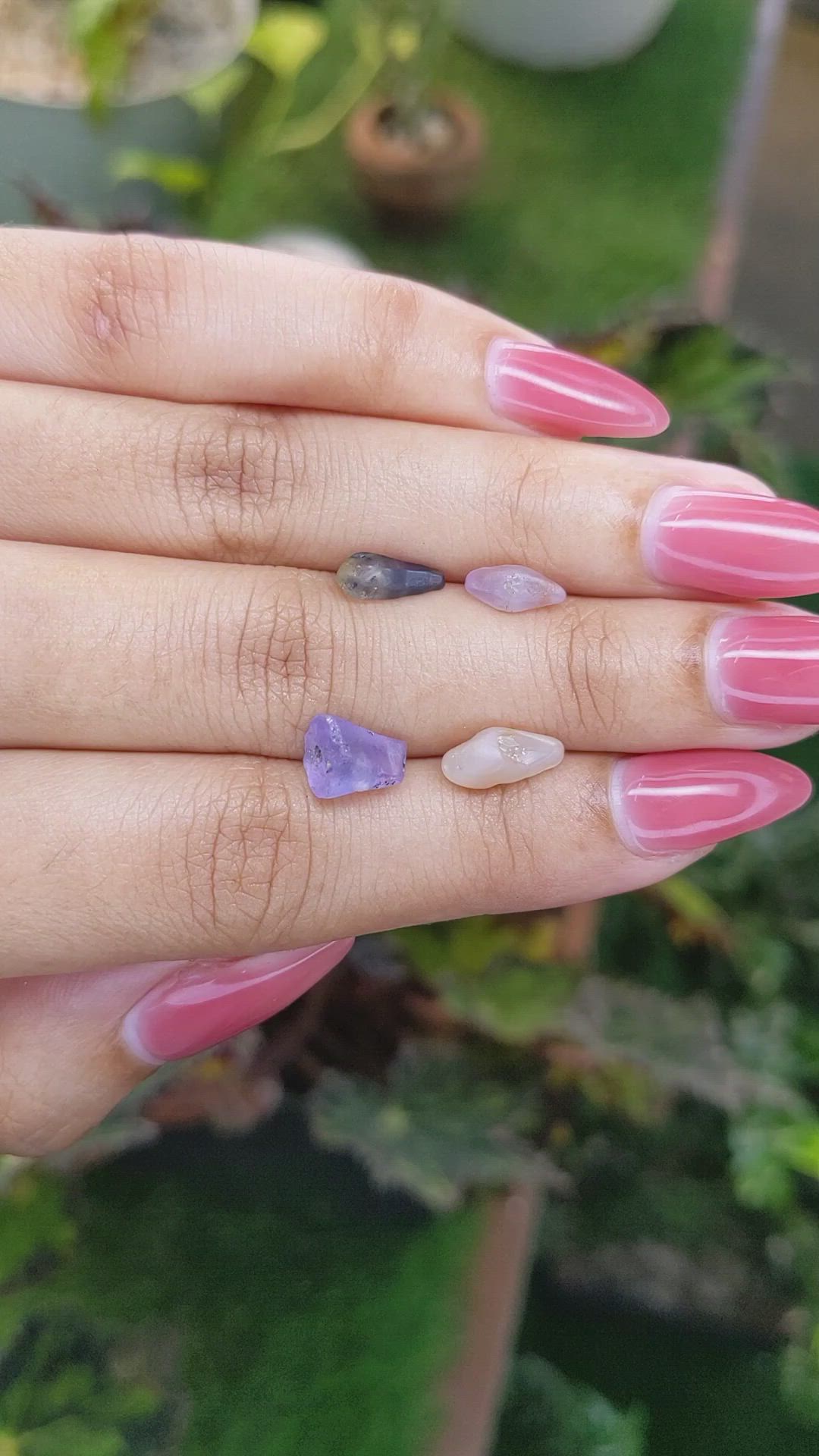 7.53 Ct. Multi Color Sapphire Crystal from Ceylon (Sri Lanka) Size Video