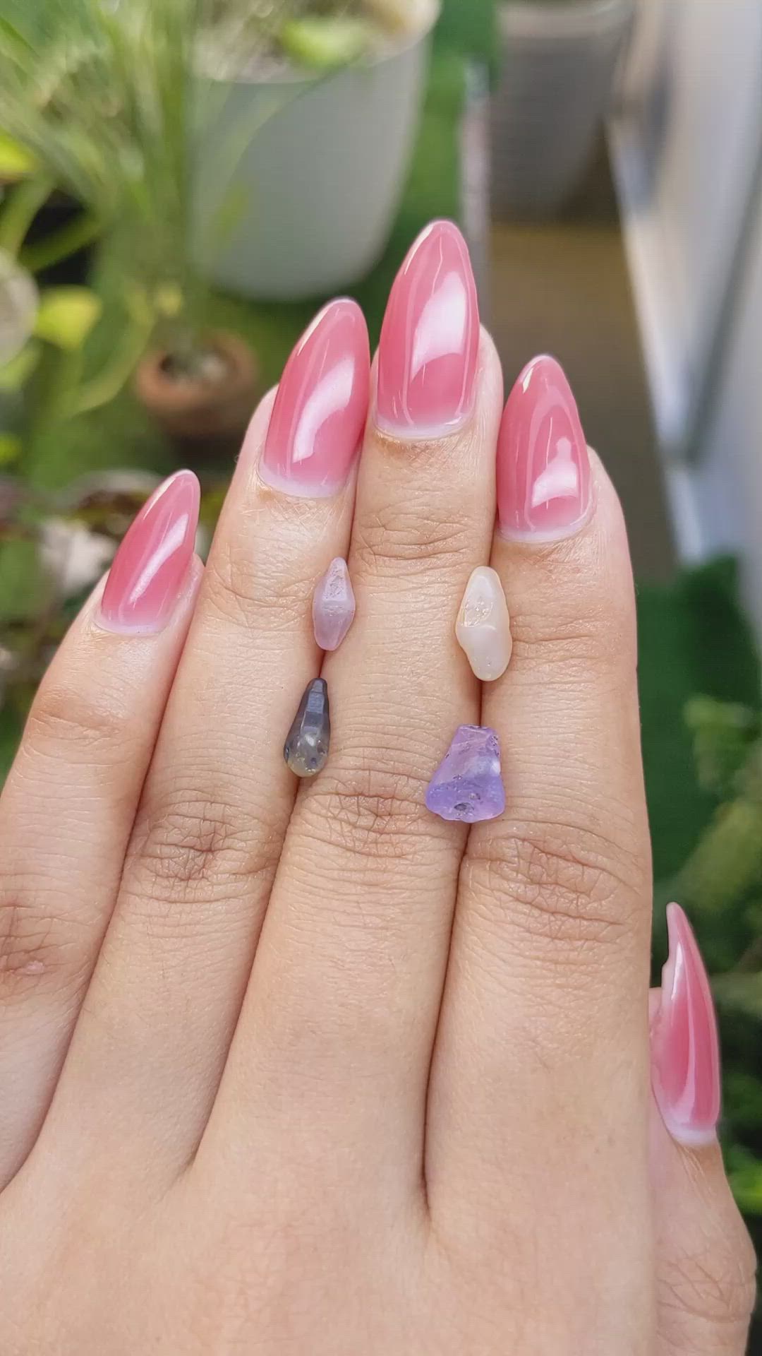 7.53 Ct. Multi Color Sapphire Crystal from Ceylon (Sri Lanka) Size Video