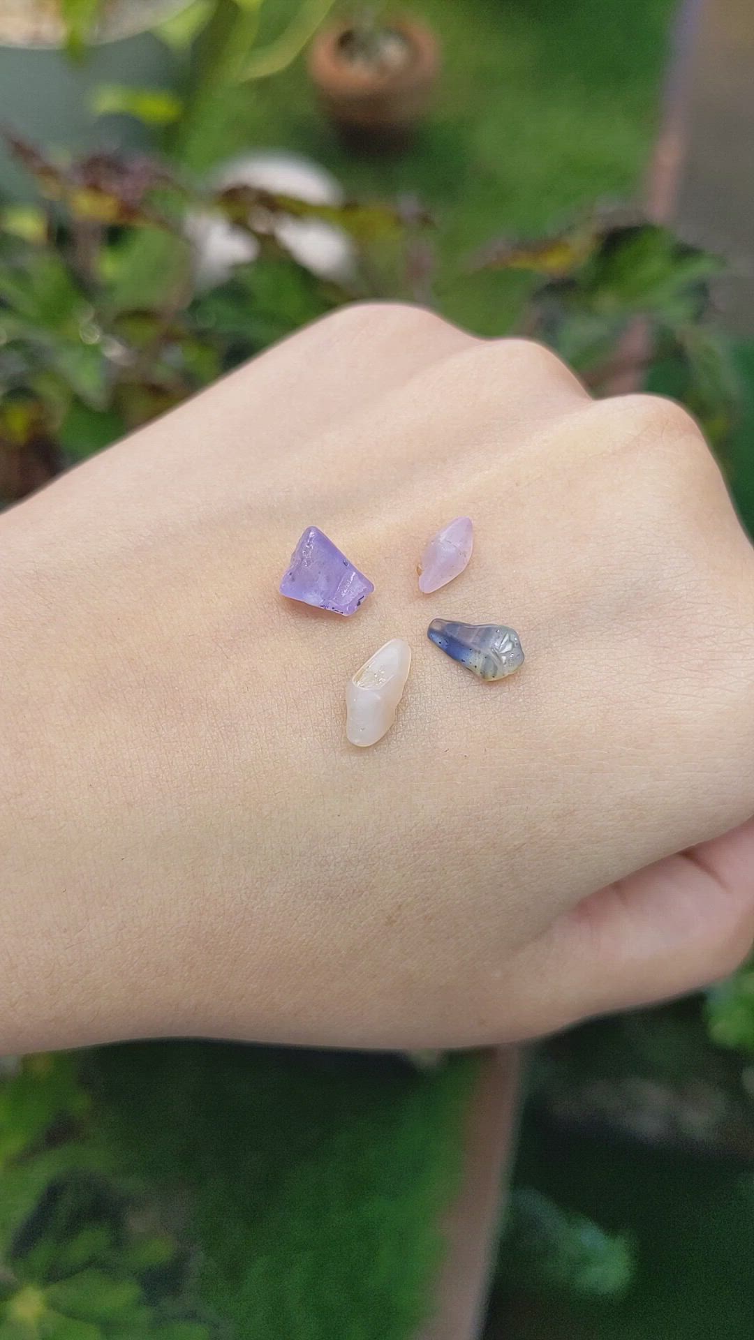 7.53 Ct. Multi Color Sapphire Crystal from Ceylon (Sri Lanka) Size Video