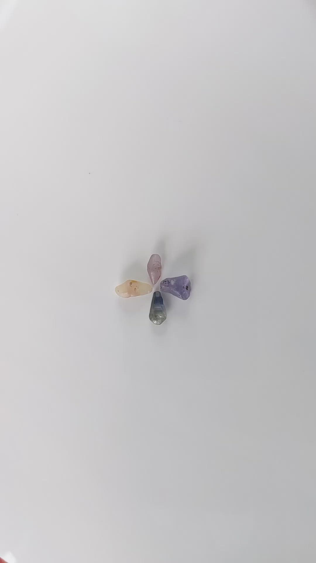 7.53 Ct. Multi Color Sapphire Crystal from Ceylon (Sri Lanka) Size Video