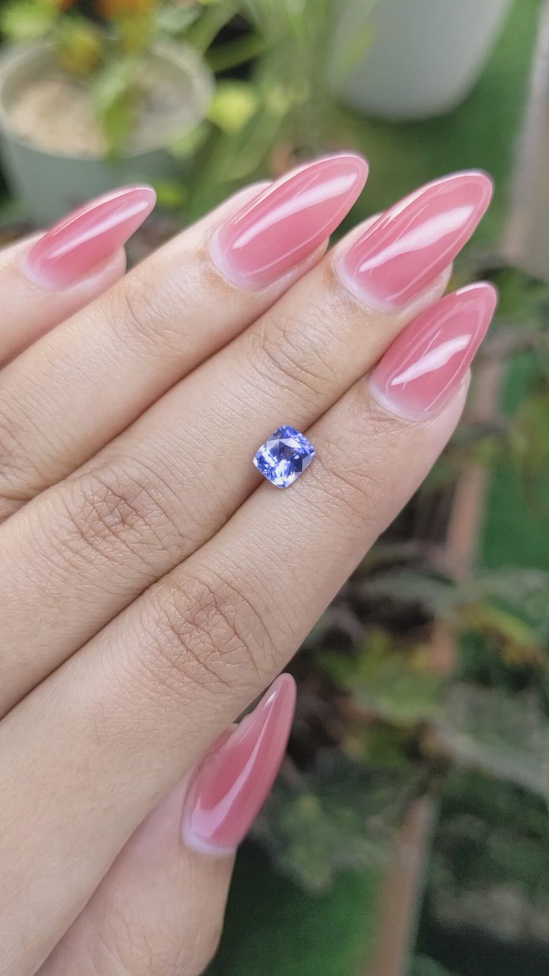 1.09 Ct. Blue Sapphire from Ceylon (Sri Lanka) Size Video