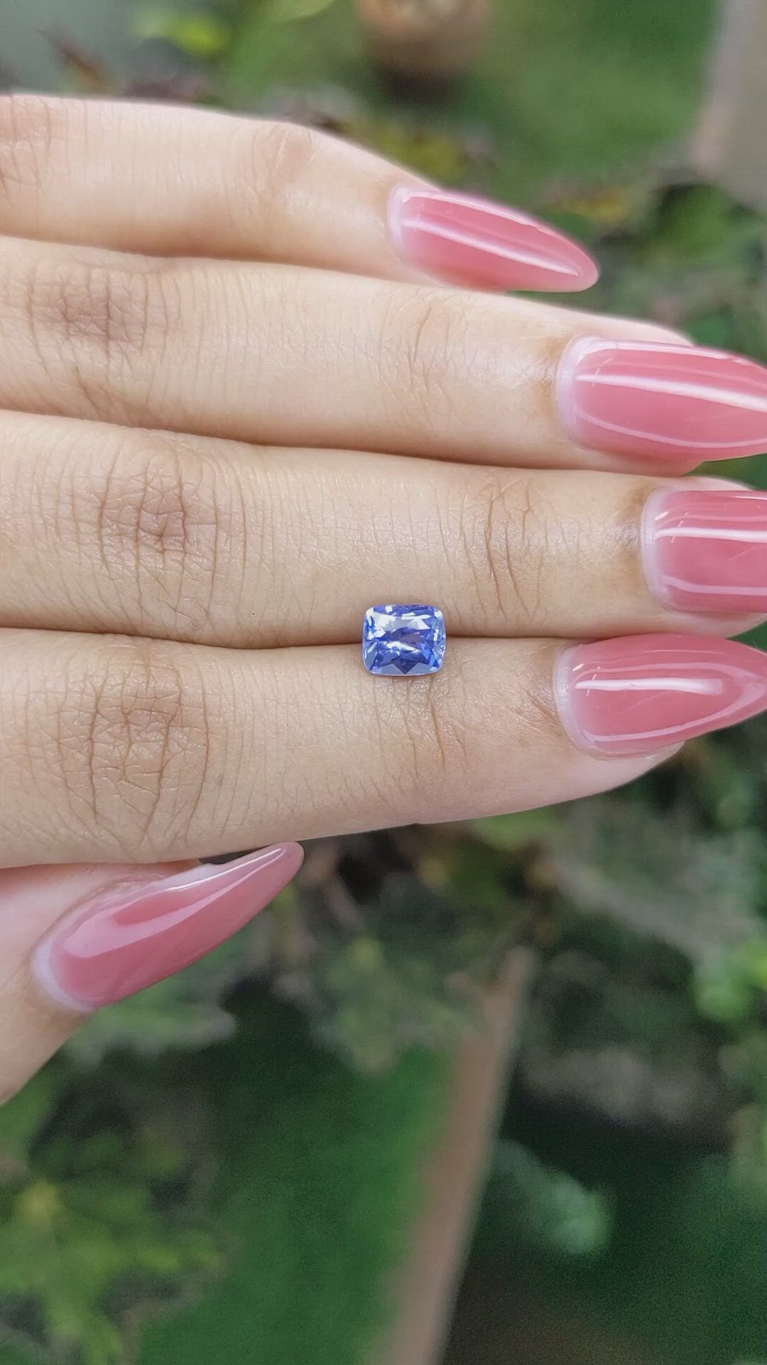 1.09 Ct. Blue Sapphire from Ceylon (Sri Lanka) Size Video