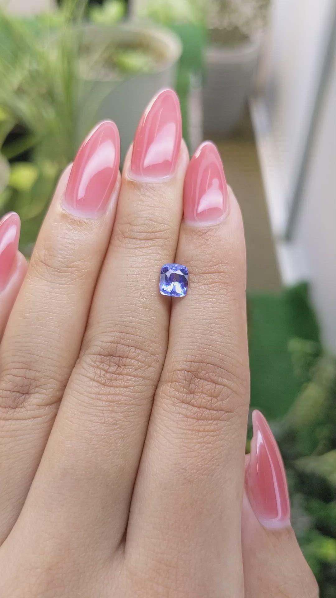 1.09 Ct. Blue Sapphire from Ceylon (Sri Lanka) Size Video