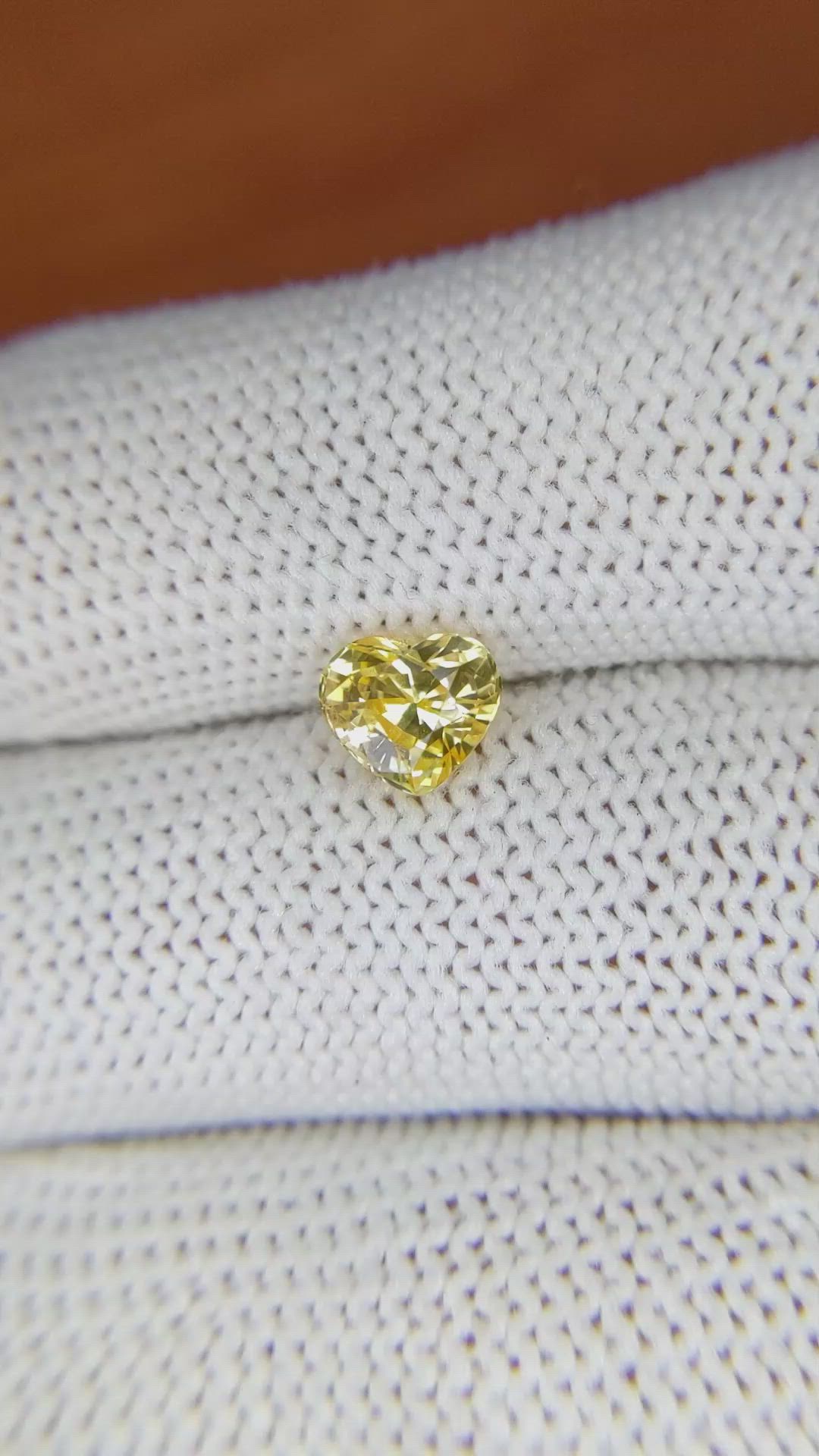 1.48 Ct. Yellow Sapphire from Ceylon (Sri Lanka) Size Video