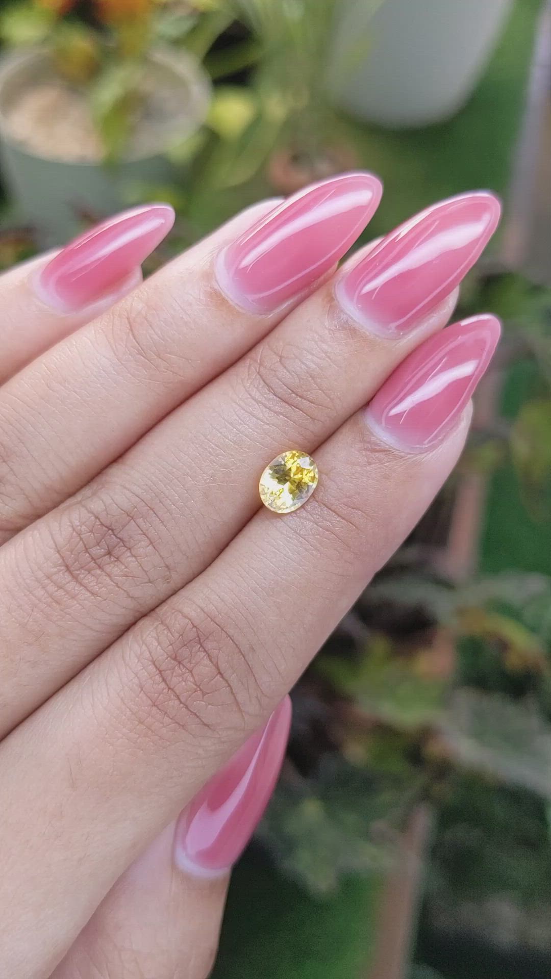 1.16 Ct. Yellow Sapphire from Ceylon (Sri Lanka) Size Video