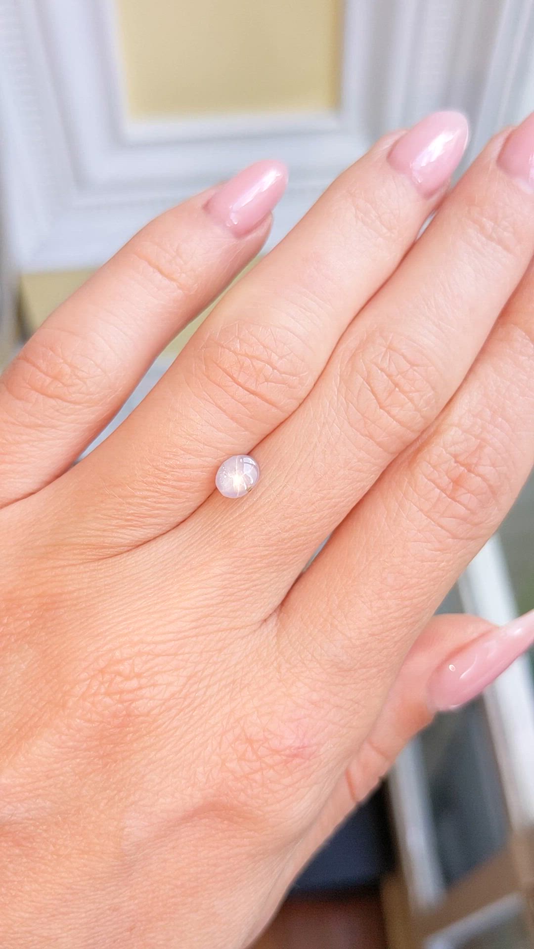 1.09 Ct. Pink Star Sapphire from Ceylon (Sri Lanka) Size Video