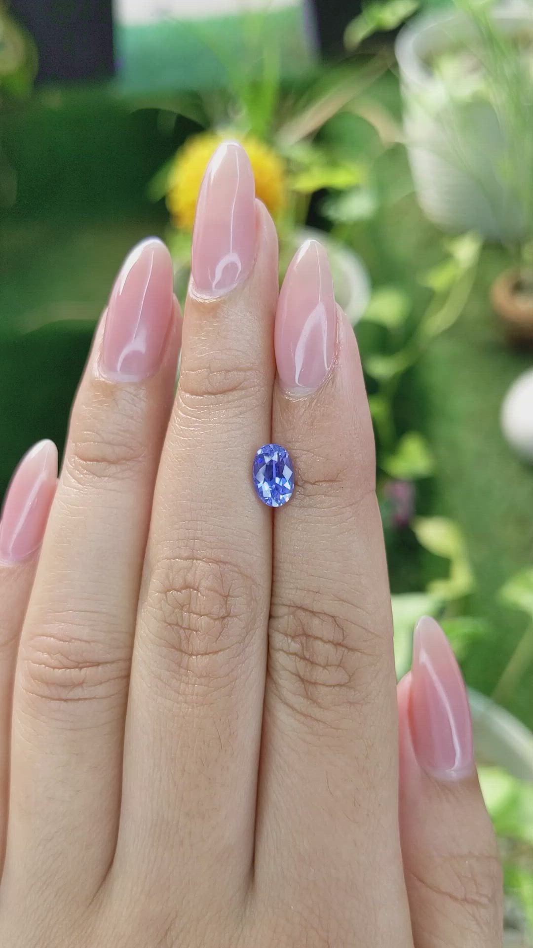 1.31 Ct. Blue Sapphire from Ceylon (Sri Lanka) Size Video