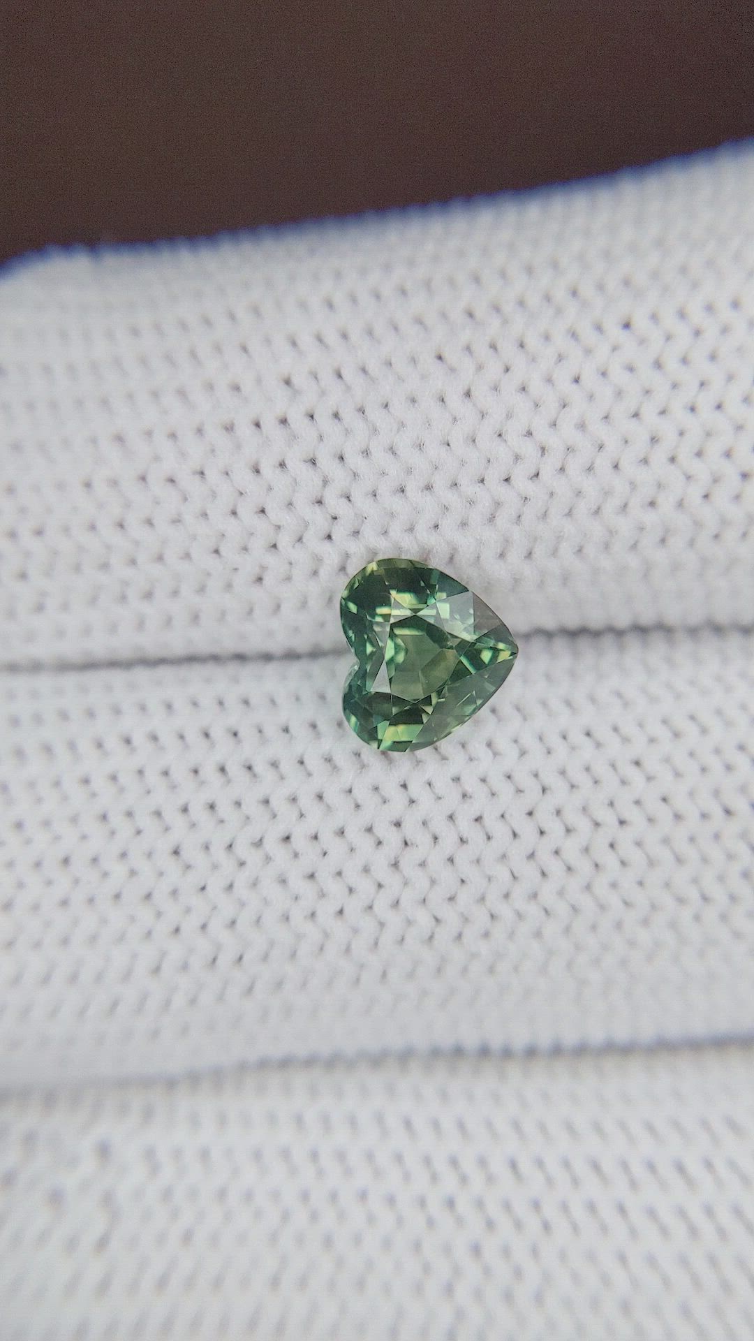 2.01 Ct. Bluish Green Sapphire from Australia Size Video