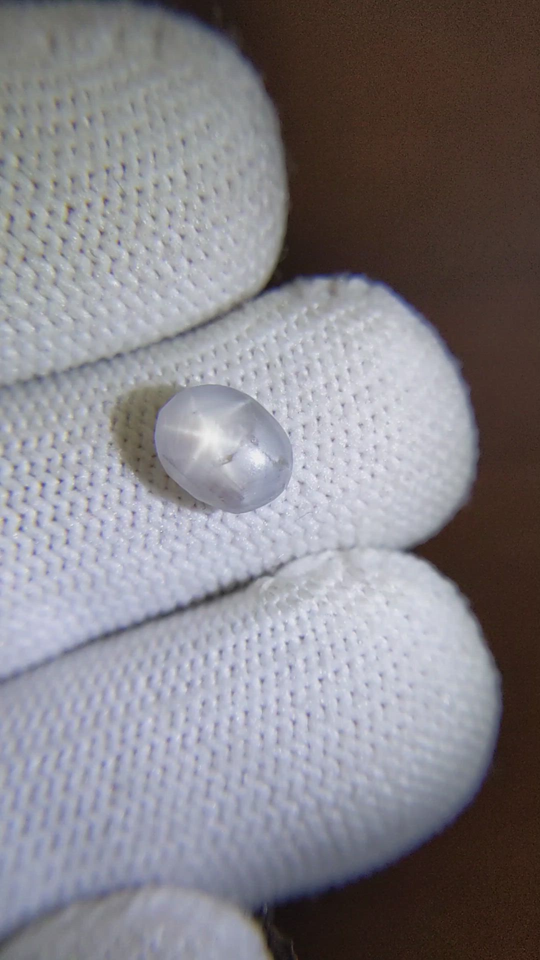 1.41 Ct. Grey Star Sapphire from Ceylon (Sri Lanka) Size Video
